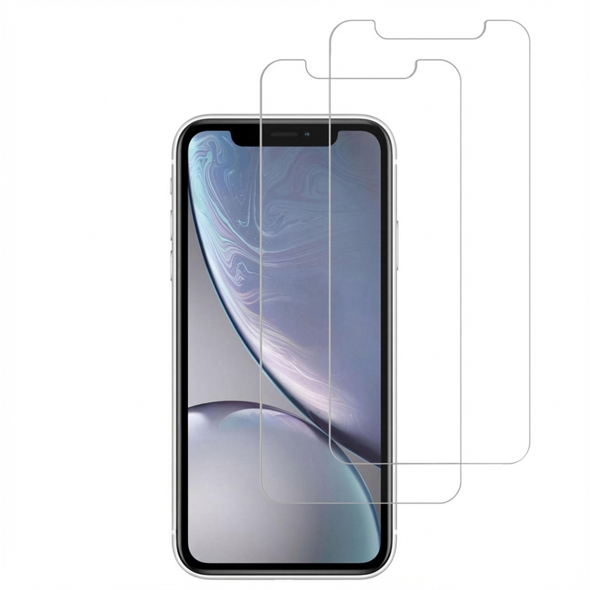 Accezz Displayschutz 2er-pack aus gehärtetem Glas für das Apple iPhone 12 (Pro) / 11 / XR