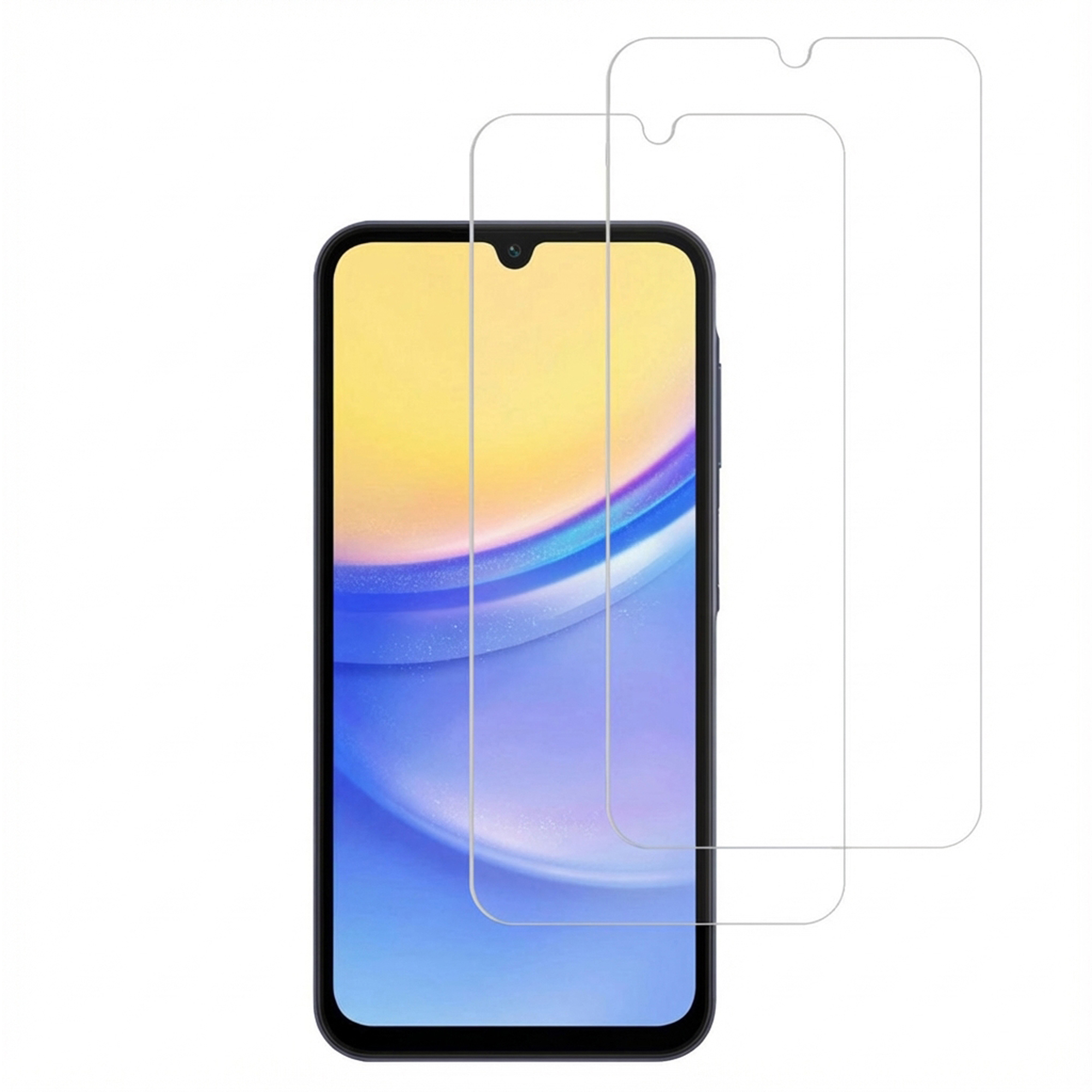 Accezz Displayschutz 2er-pack aus gehärtetem Glas für das Samsung Galaxy A15 (5G/4G)