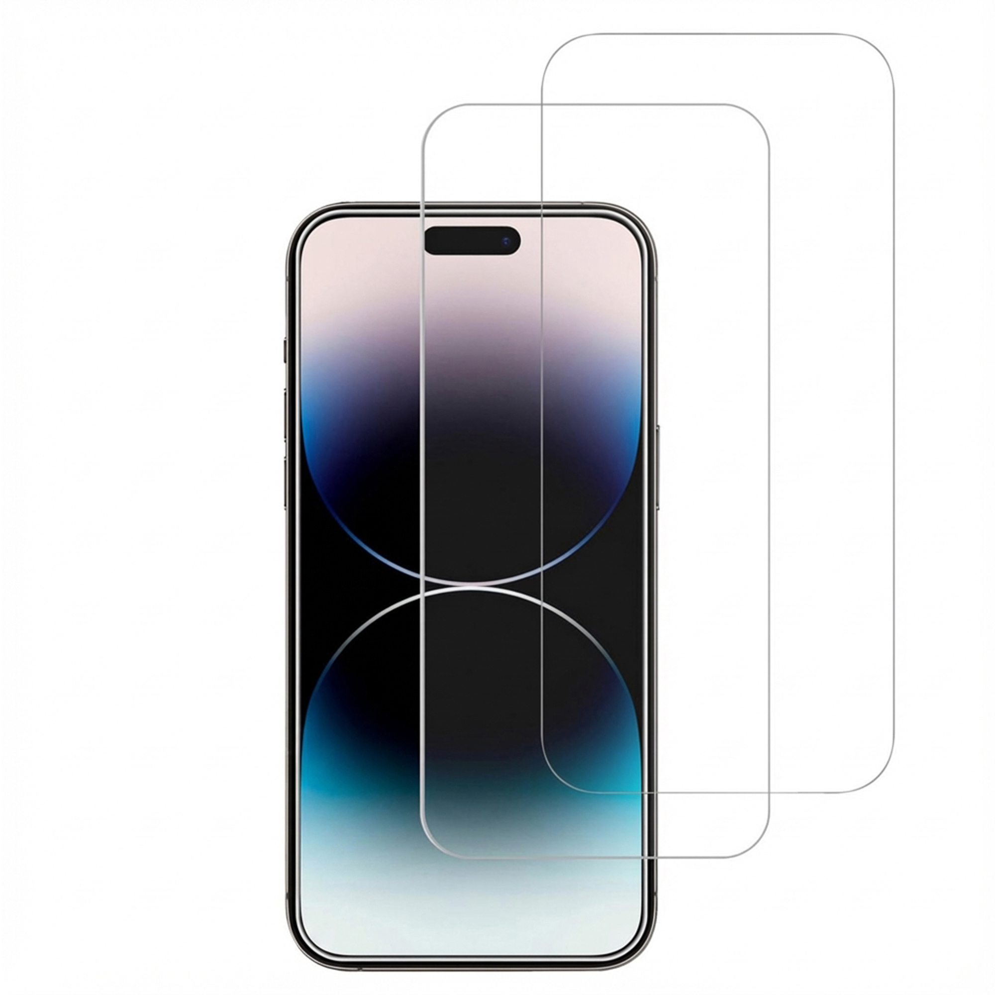 Accezz Displayschutz 2er-pack aus gehärtetem Glas für das Apple iPhone 15 Plus / 15 Pro Max / 16 Plus