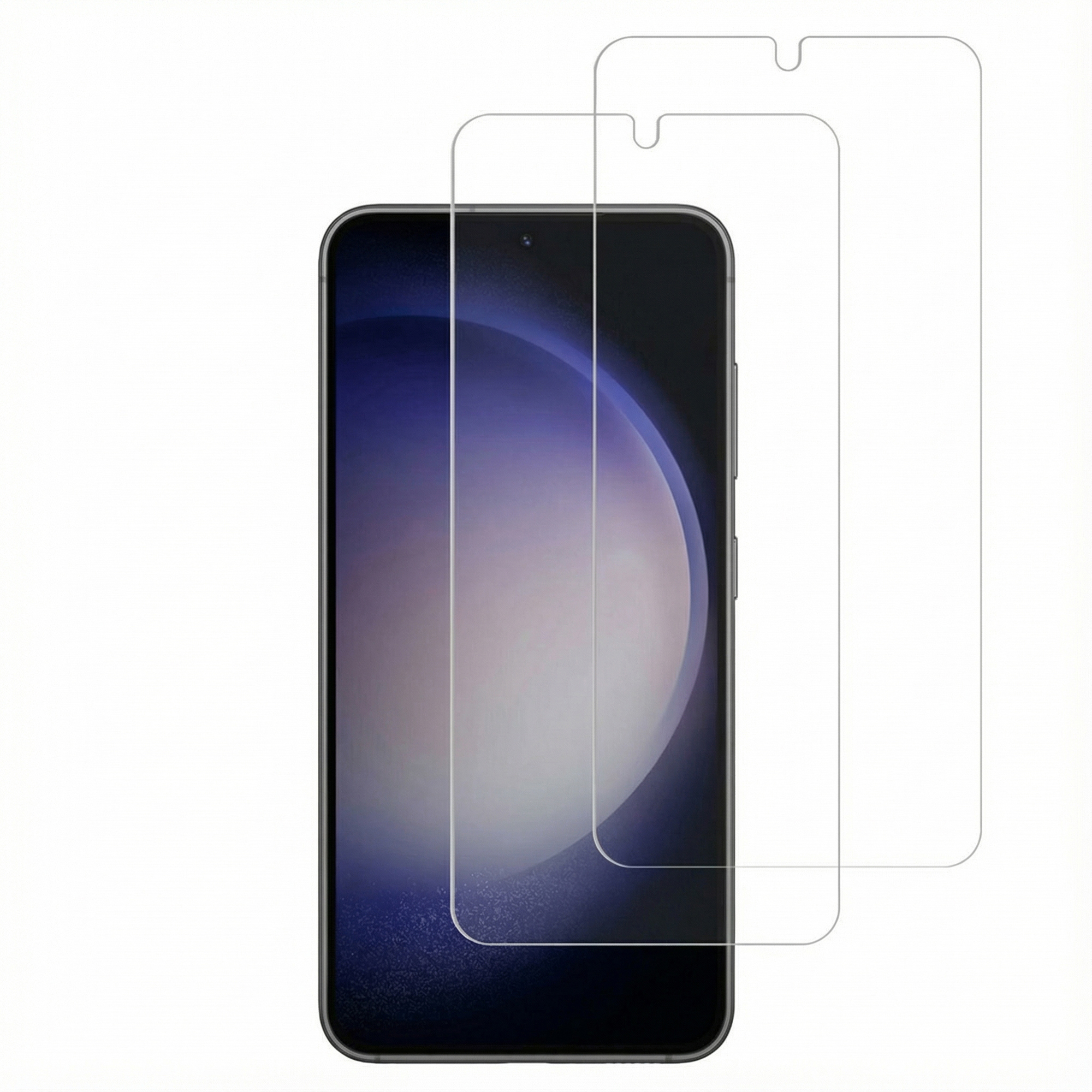 Accezz Displayschutz 2er-pack aus gehärtetem Glas für das Samsung Galaxy S22 / S23