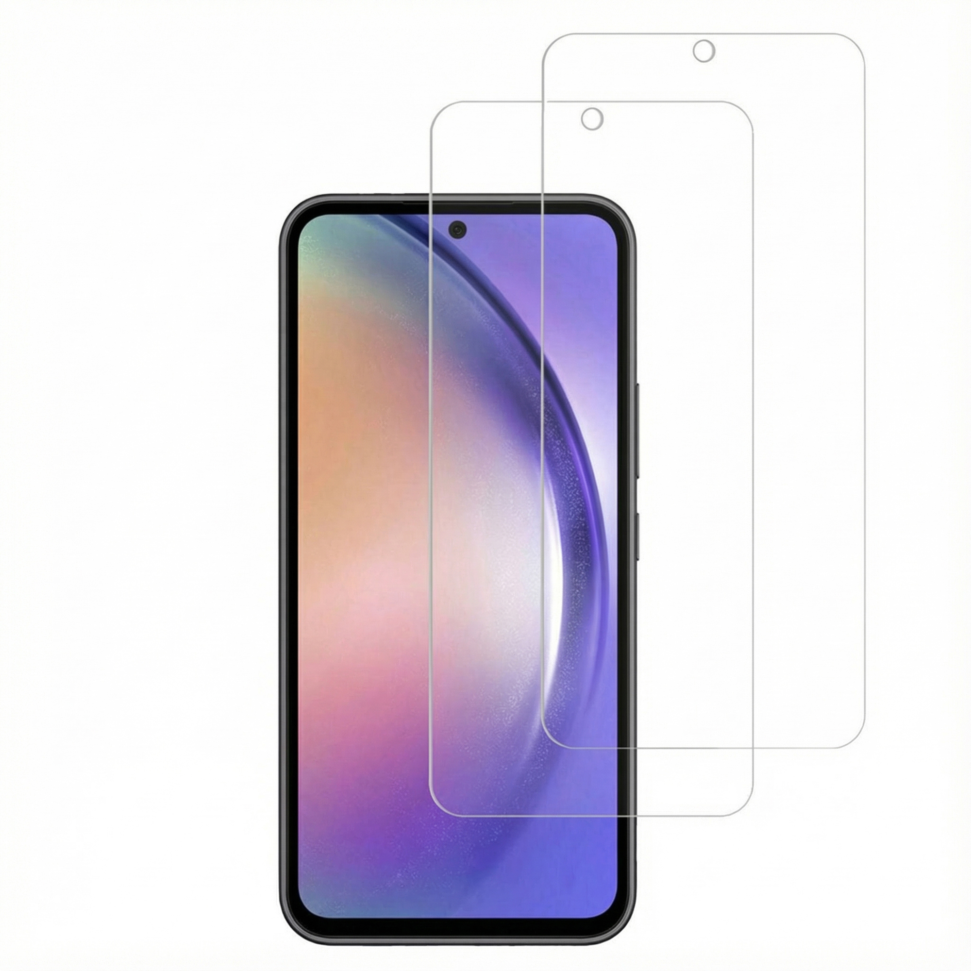 Accezz Displayschutz 2er-pack aus gehärtetem Glas für das Samsung Galaxy A54 (5G) / S23 FE