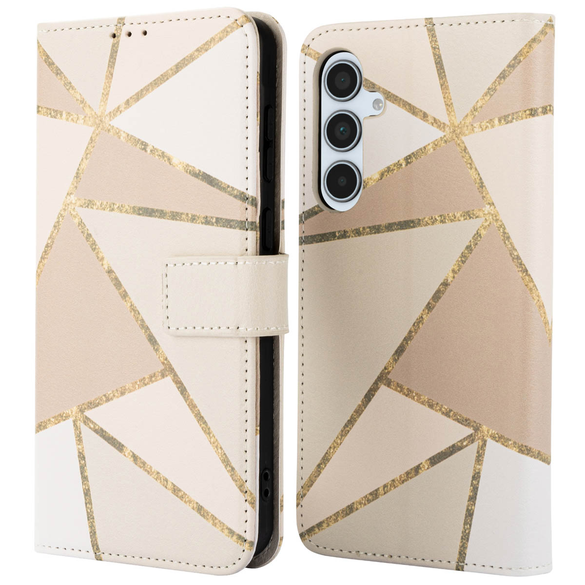 imoshion Design Klapphülle für das Samsung Galaxy A35 - Beige Graphic
