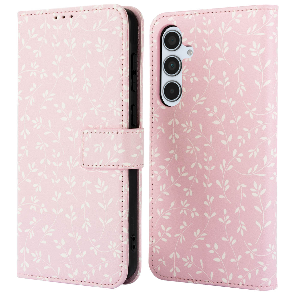 imoshion Design Klapphülle für das Samsung Galaxy A35 - Pink Bazaar Flowers