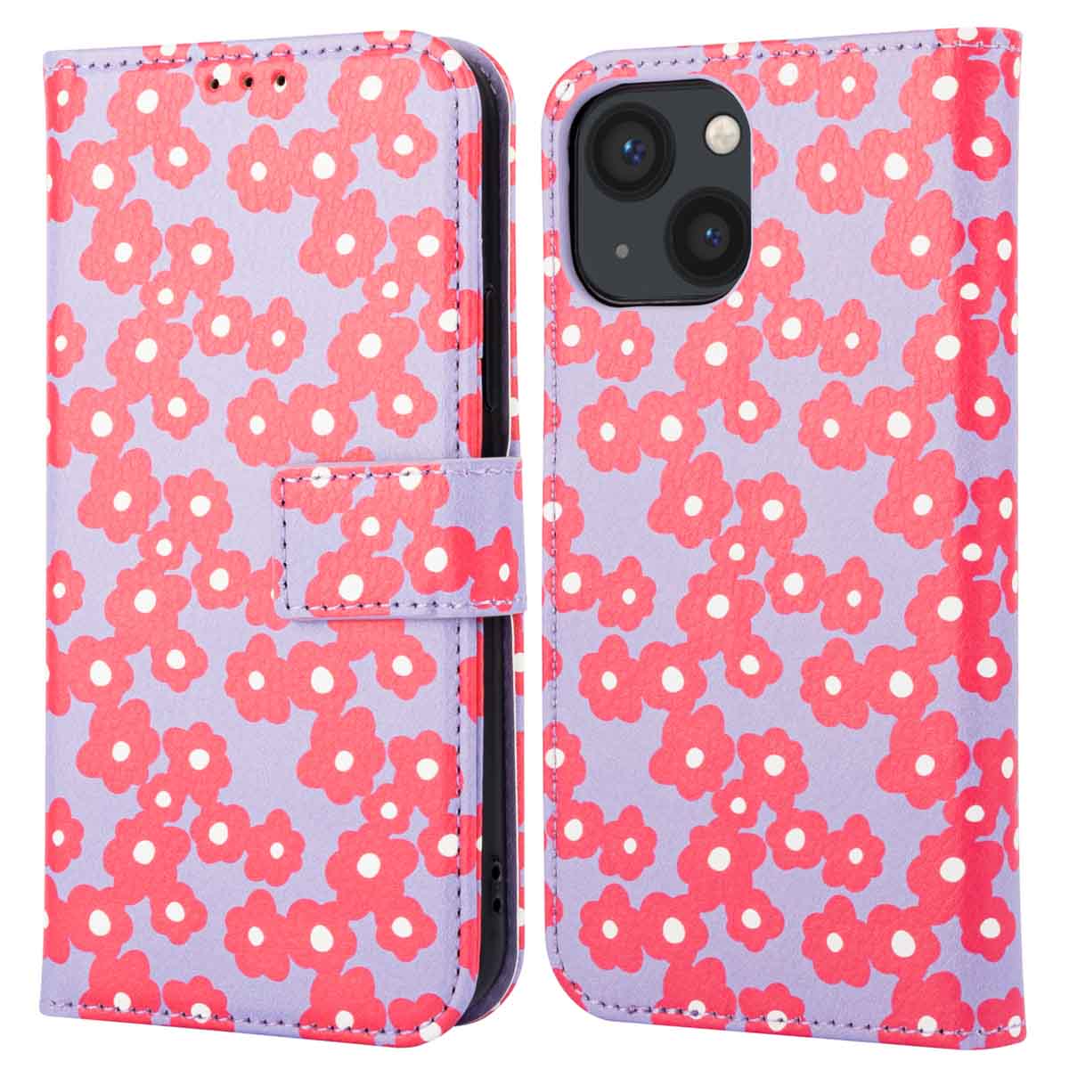 imoshion Design Klapphülle für das Apple iPhone 13 - Dusty Rose Blossoms