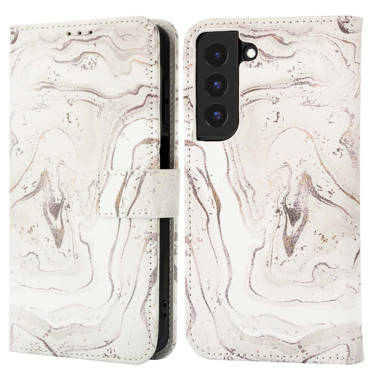 imoshion Design Klapphülle für das Samsung Galaxy S22 - Sandy Marble