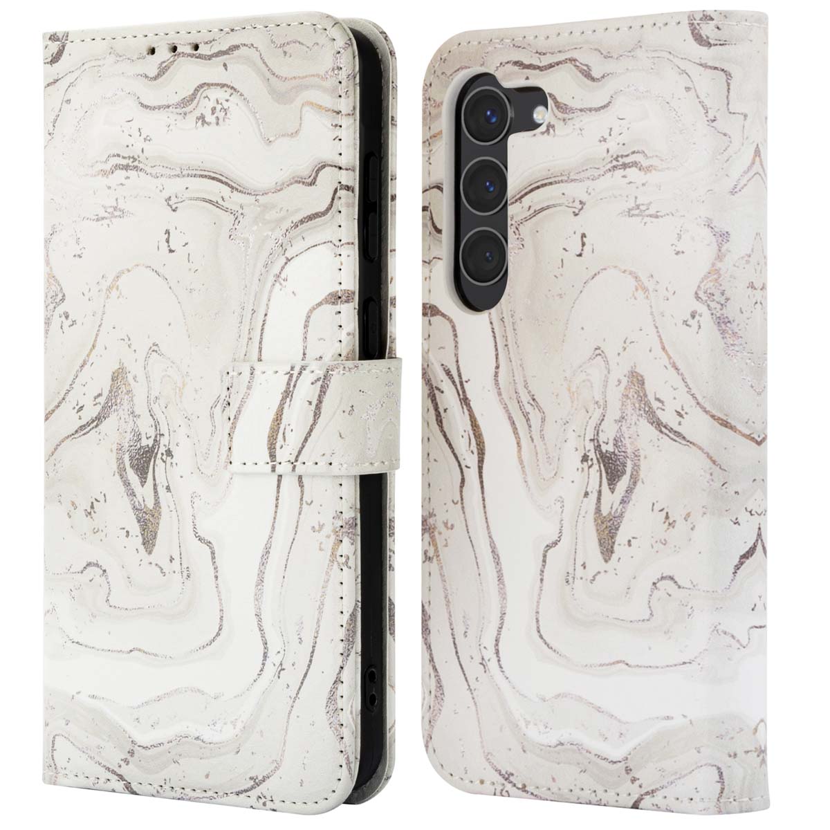 imoshion Design Klapphülle für das Samsung Galaxy S23 - Sandy Marble