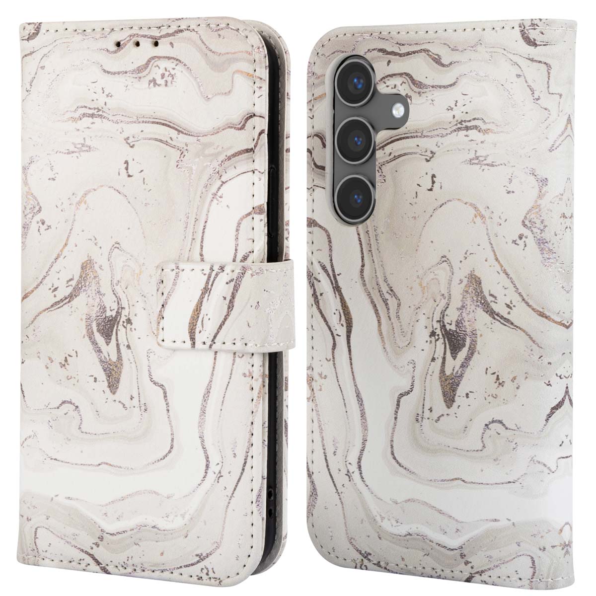imoshion Design Klapphülle für das Samsung Galaxy S24 - Sandy Marble