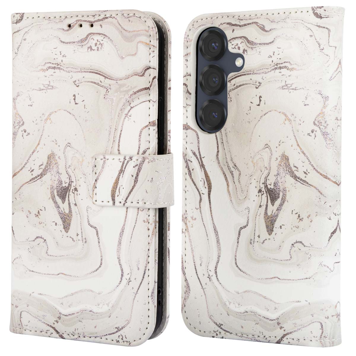 imoshion Design Klapphülle für das Samsung Galaxy S25 - Sandy Marble