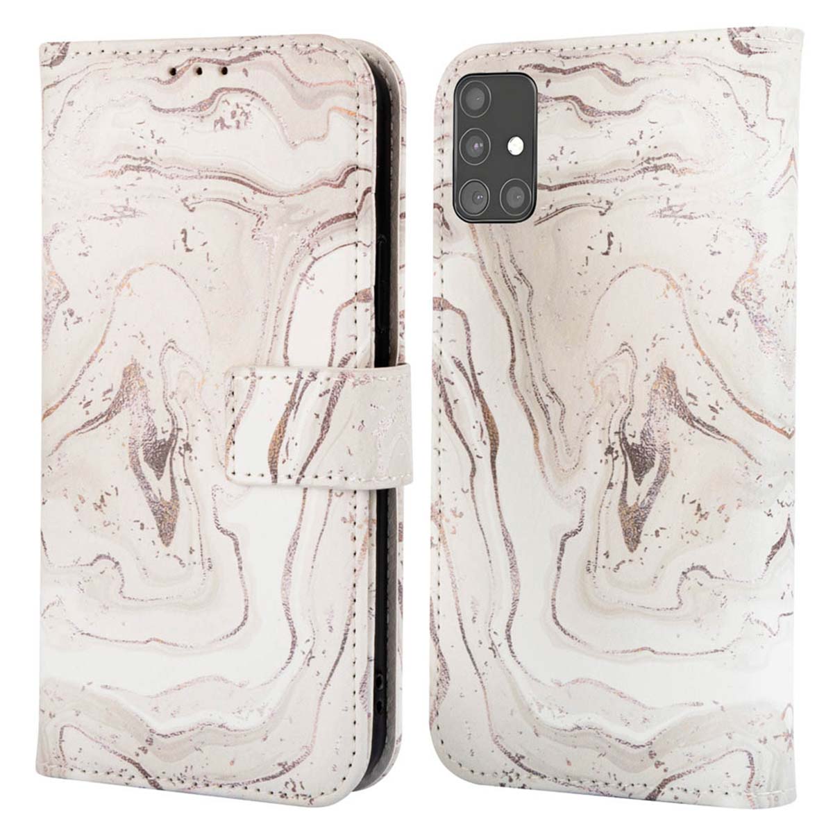 imoshion Design Klapphülle für das Samsung Galaxy A51 - Sandy Marble