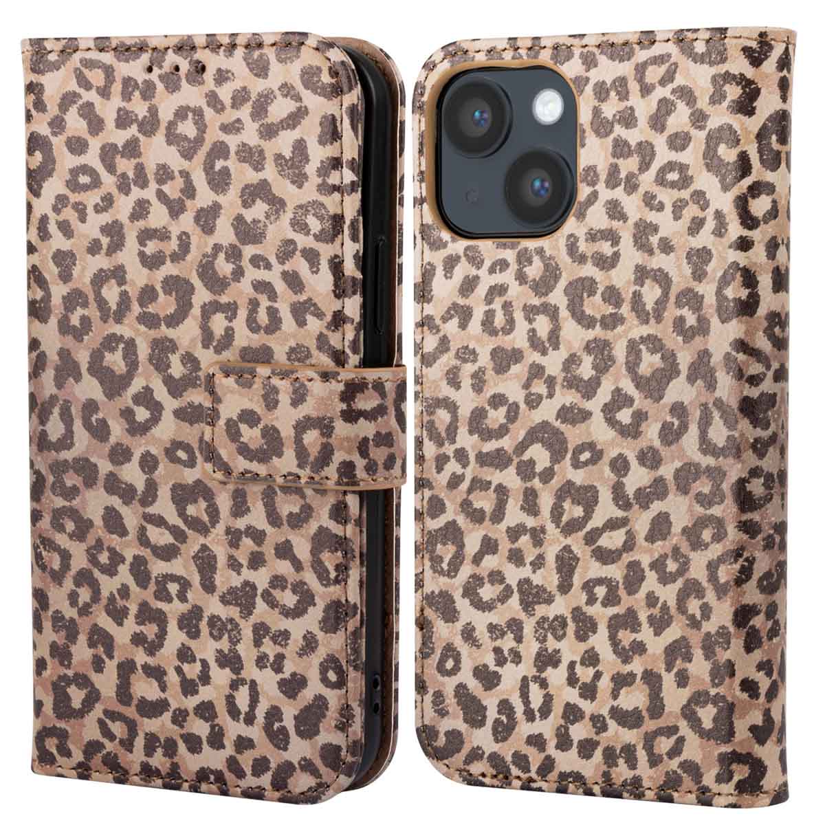 imoshion Design Klapphülle für das Apple iPhone 14 - Leopard Mood