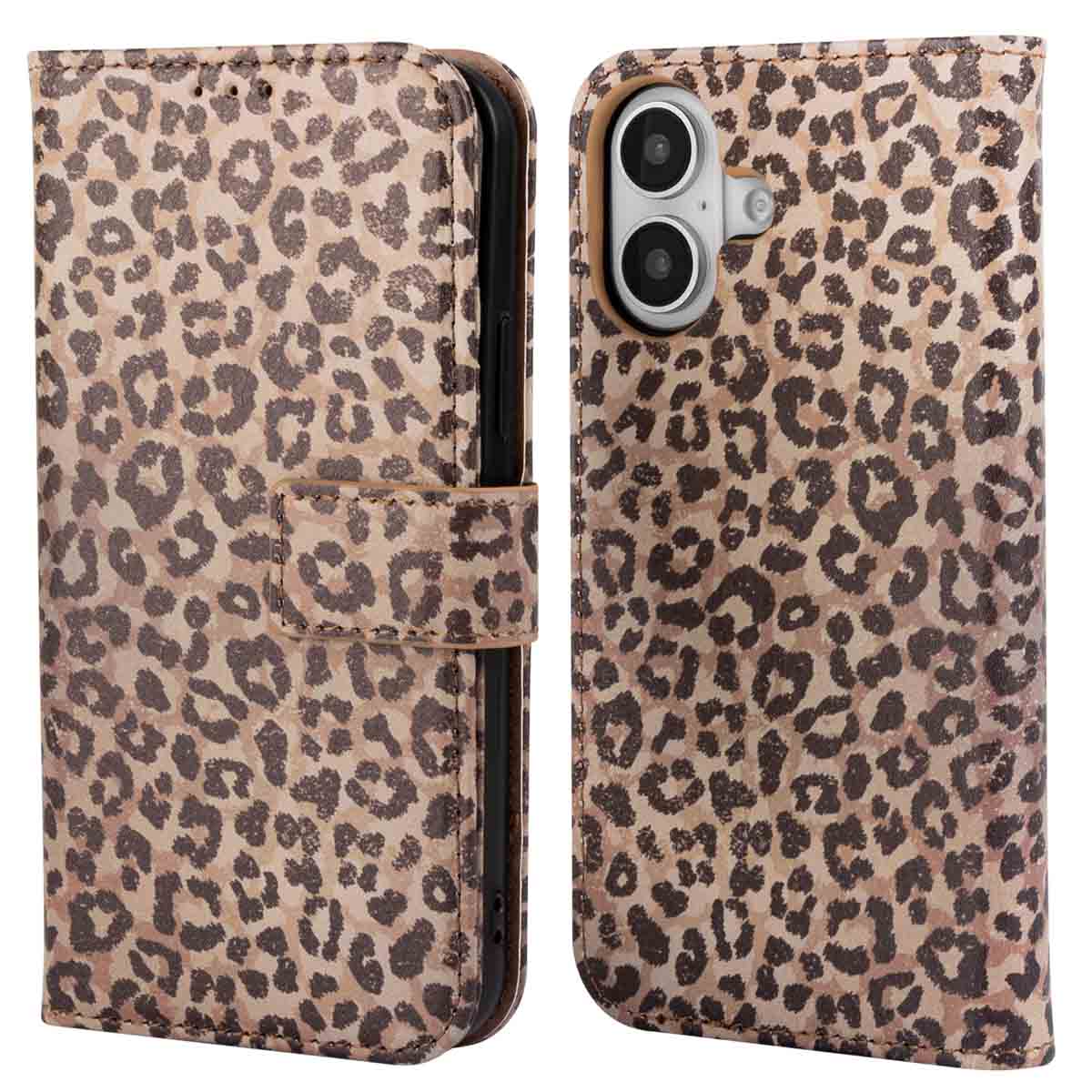imoshion Design Klapphülle für das Apple iPhone 16 - Leopard Mood