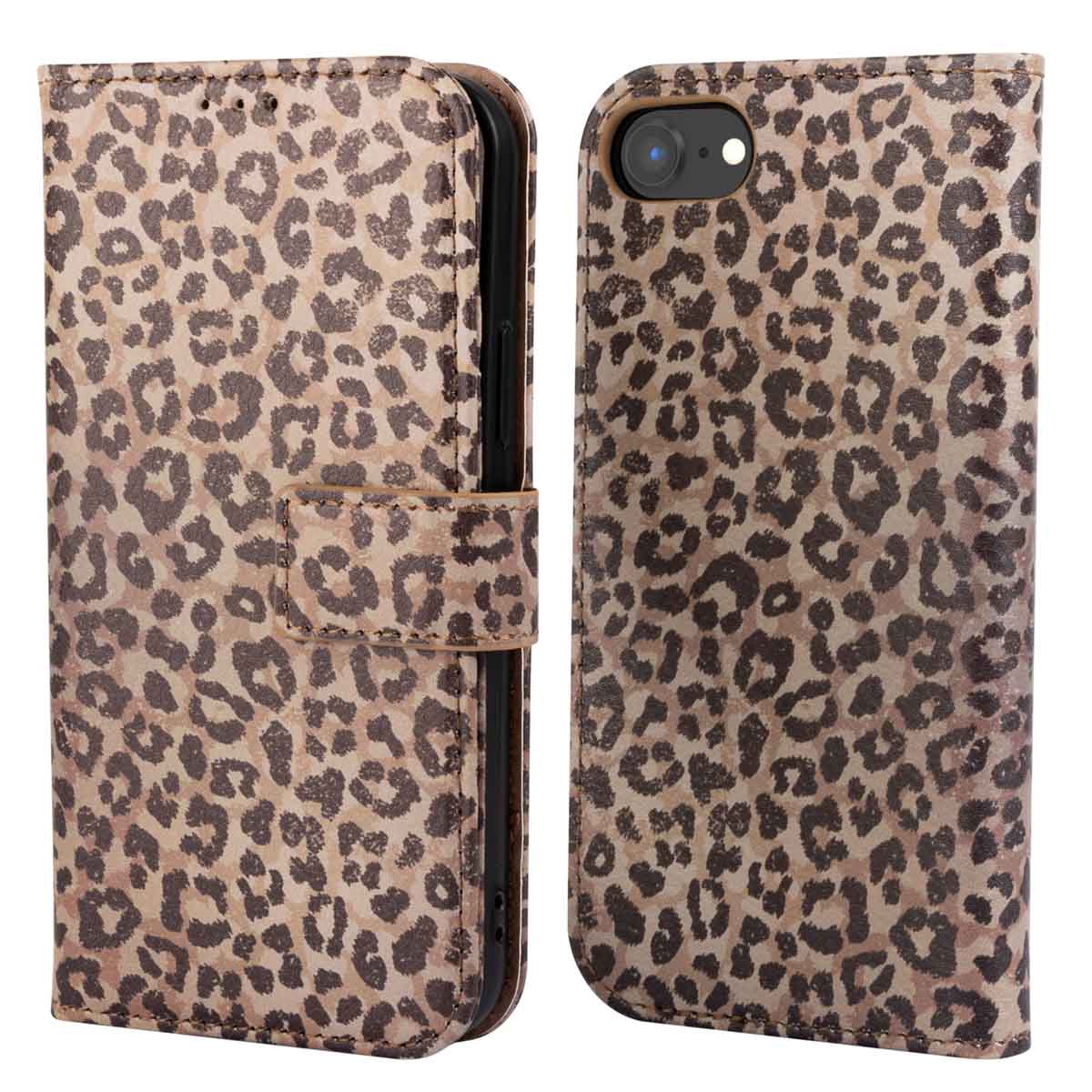 imoshion Design Klapphülle für das Apple iPhone 17e / 16e - Leopard Mood