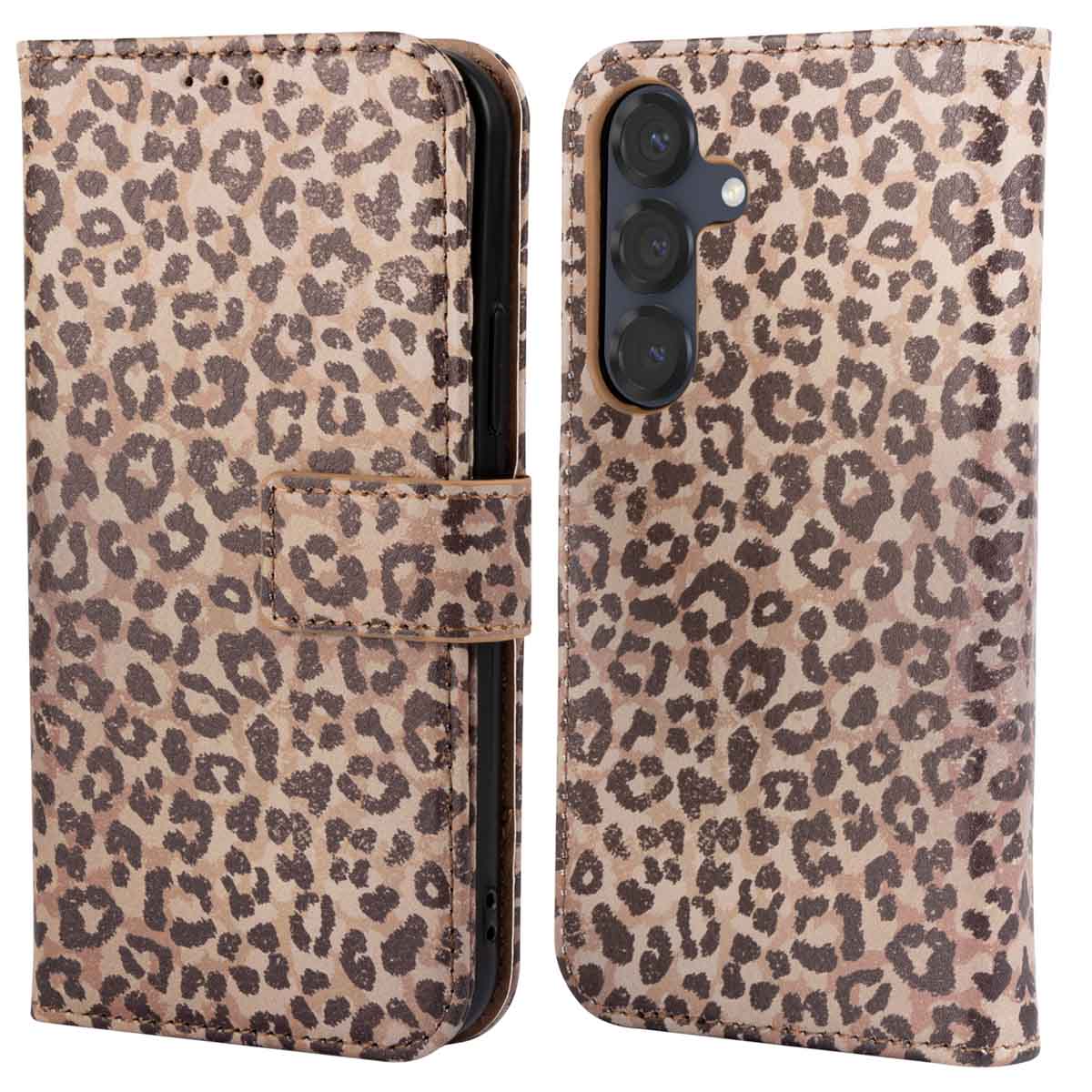 imoshion Design Klapphülle für das Samsung Galaxy S25 - Leopard Mood