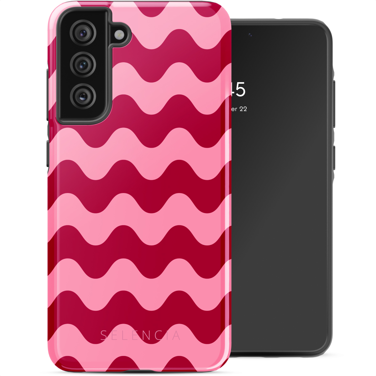 Selencia Vivid Back Cover für das Samsung Galaxy S21 FE - Wave Vibes Lipstick