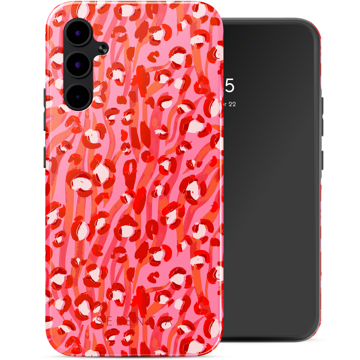Selencia Vivid Back Cover für das Samsung Galaxy A34 (5G) - Wild Spots Lipstick