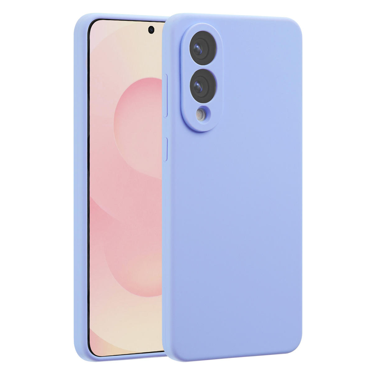 Accezz Liquid Silikoncase mit MagSafe für das Samsung Galaxy S25 Edge - Violett