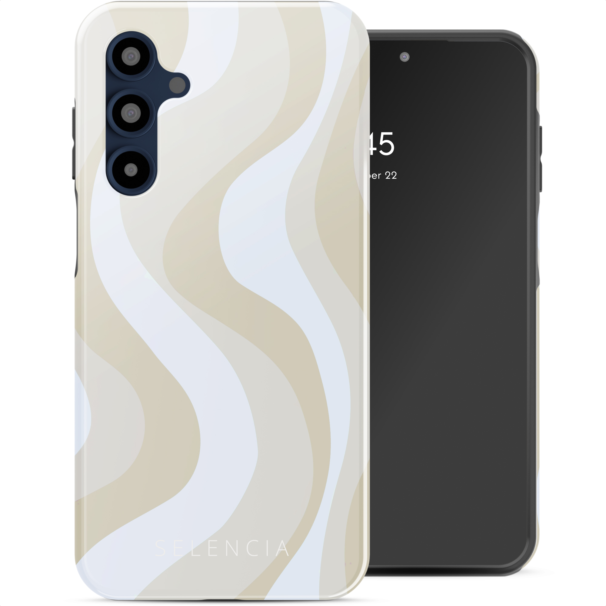 Selencia Vivid Back Cover für das Samsung Galaxy A16 - Desert Waves Beige