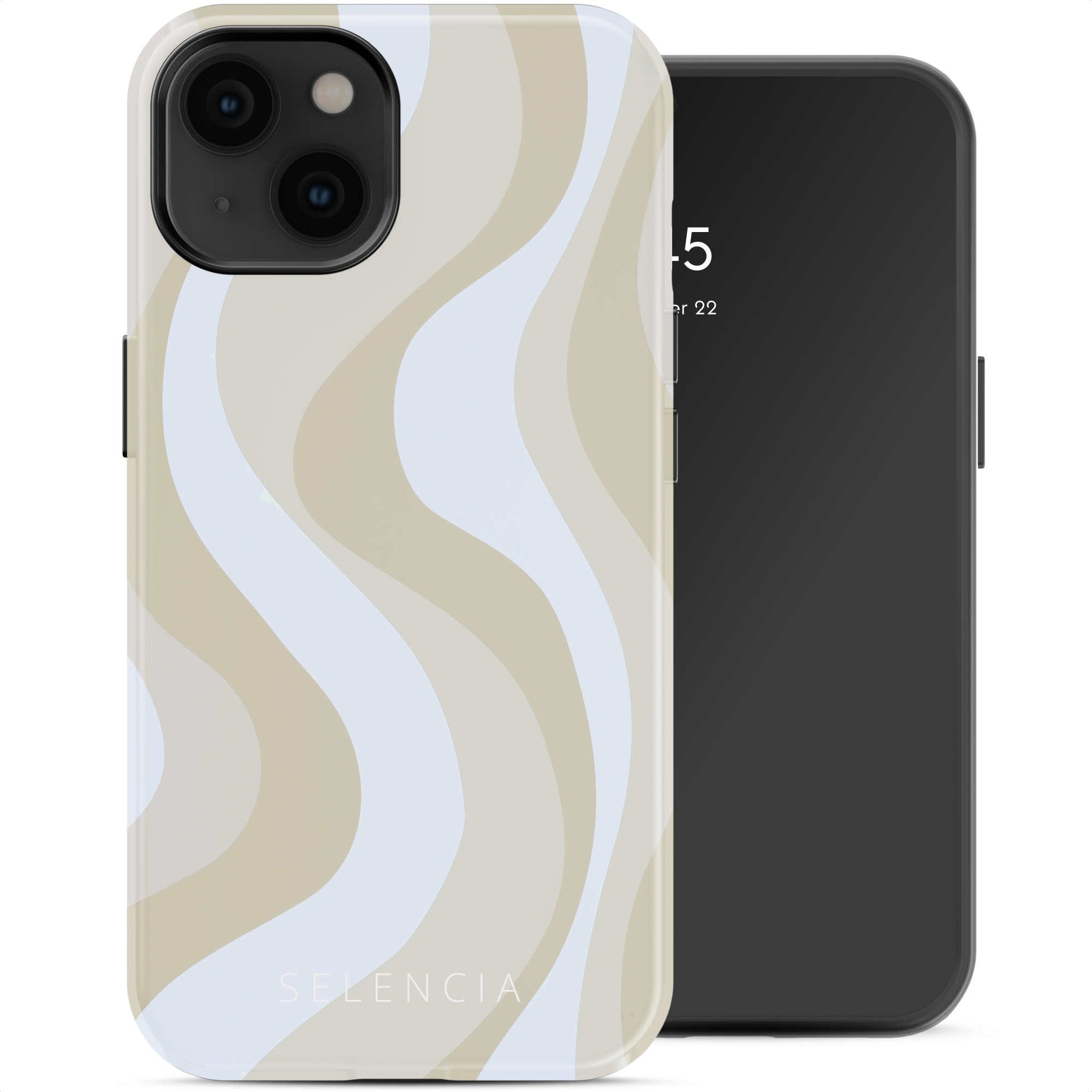 Selencia Vivid Rückabdeckung mit MagSafe für das Apple iPhone 14 - Desert Waves Beige
