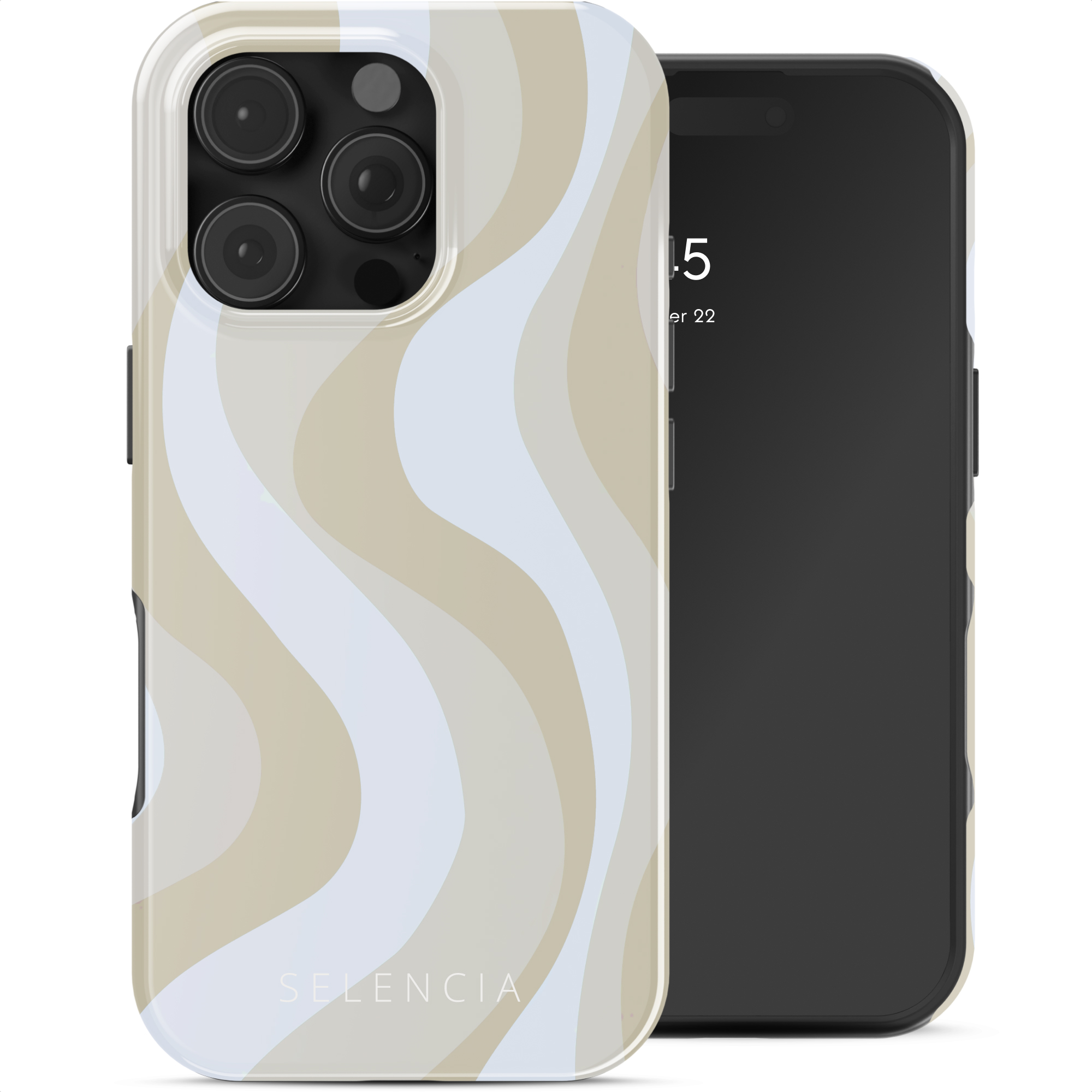 Selencia Vivid Rückabdeckung mit MagSafe für das Apple iPhone 16 Pro - Desert Waves Beige