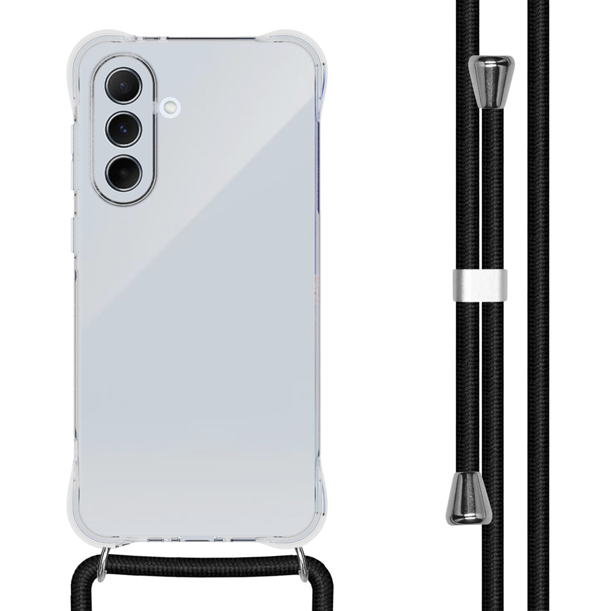 imoshion Transparentes Backcover mit Band für das Samsung Galaxy A56 - Schwarz
