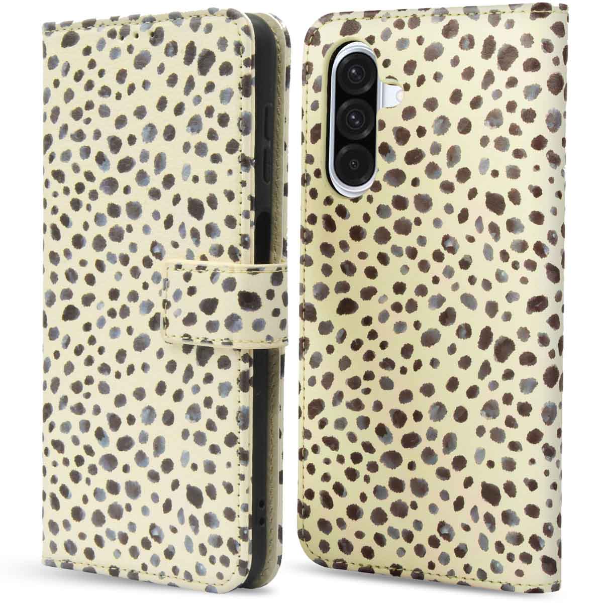 imoshion Design Klapphülle für das Samsung Galaxy A36 - Black And White Dots