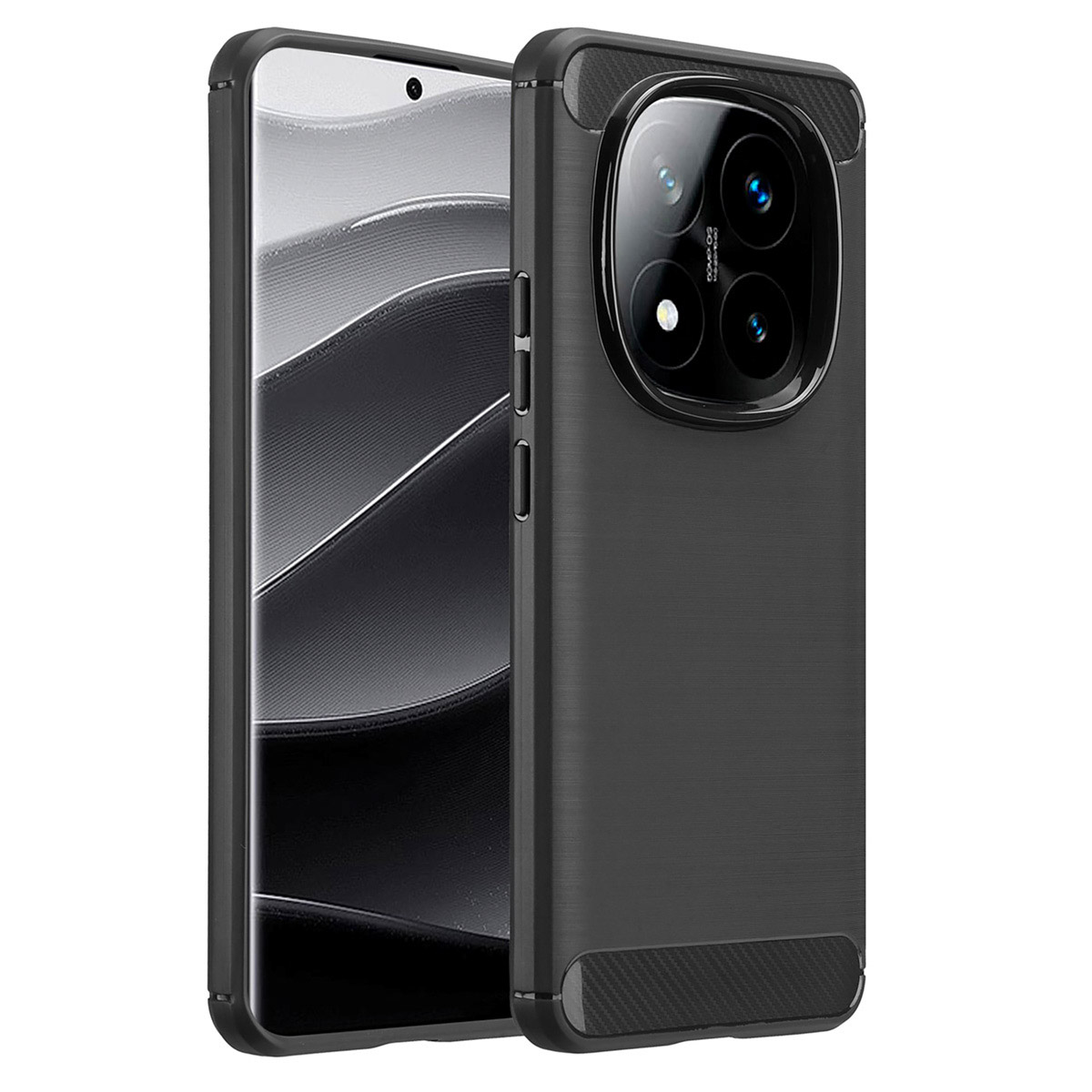 imoshion Brushed Back Cover für das Xiaomi Redmi Note 14 Pro Plus (5G) - Schwarz