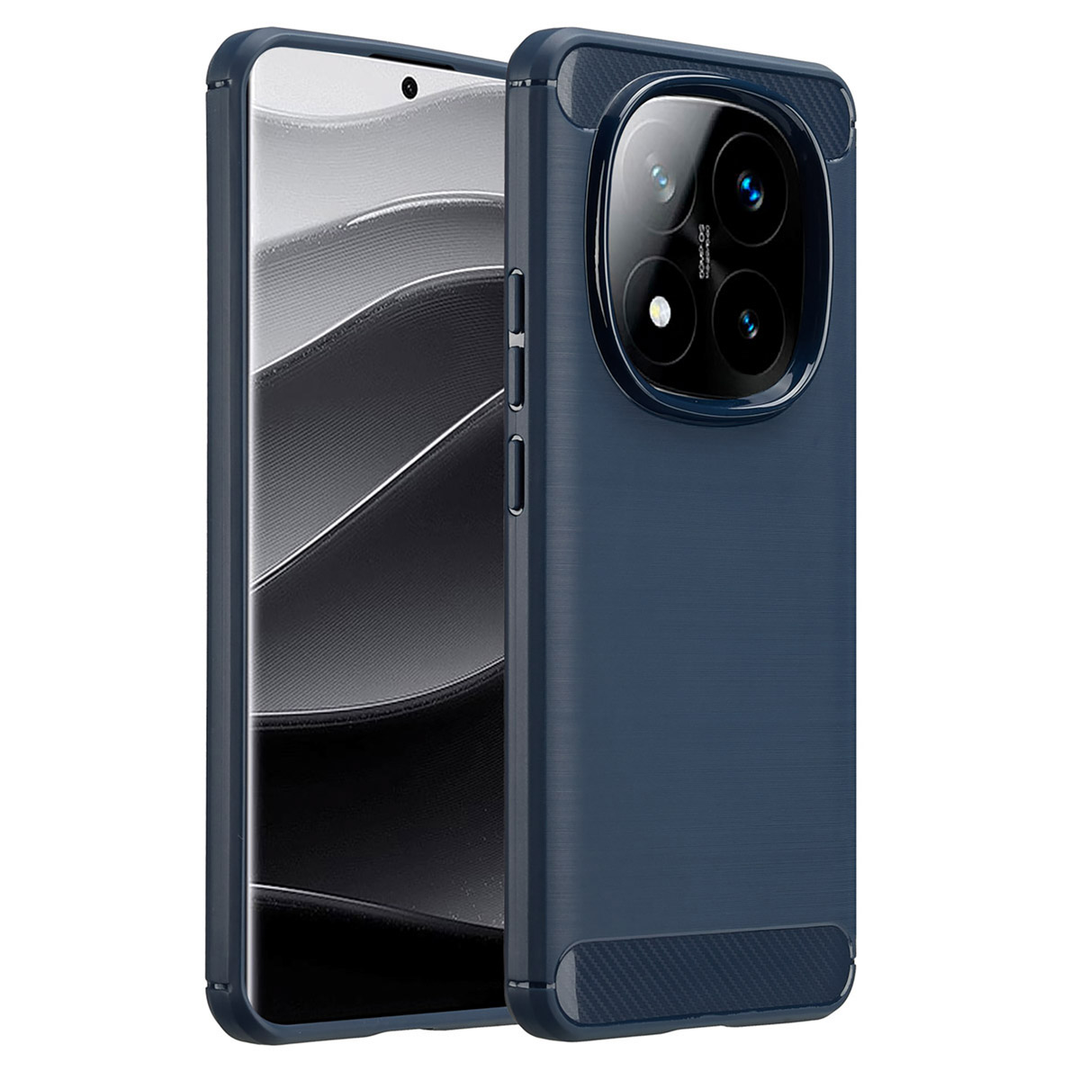 imoshion Brushed Back Cover für das Xiaomi Redmi Note 14 Pro Plus (5G) - Dunkelblau