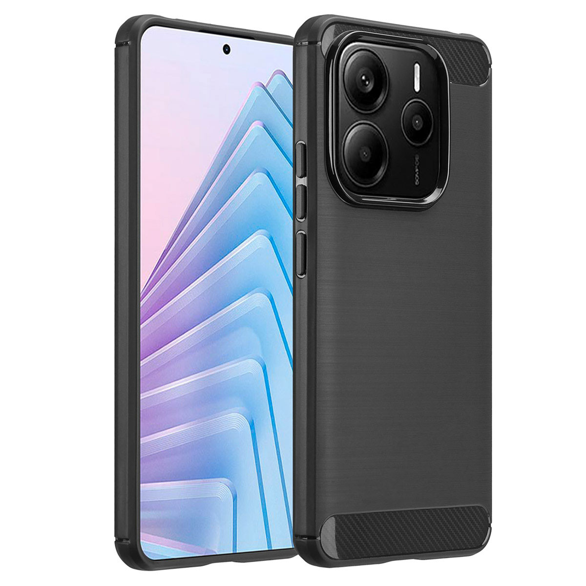 imoshion Brushed Back Cover für das Xiaomi Redmi Note 14 (5G) - Schwarz