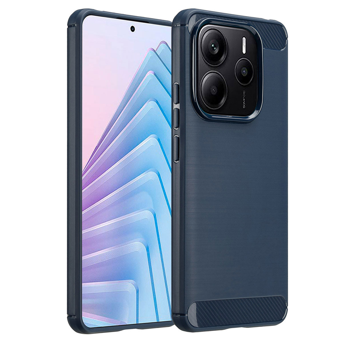 imoshion Brushed Back Cover für das Xiaomi Redmi Note 14 (5G) - Dunkelblau