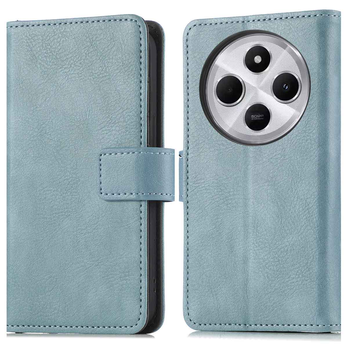 imoshion Luxuriöse Klapphülle für das Xiaomi Redmi 14C - Hellblau