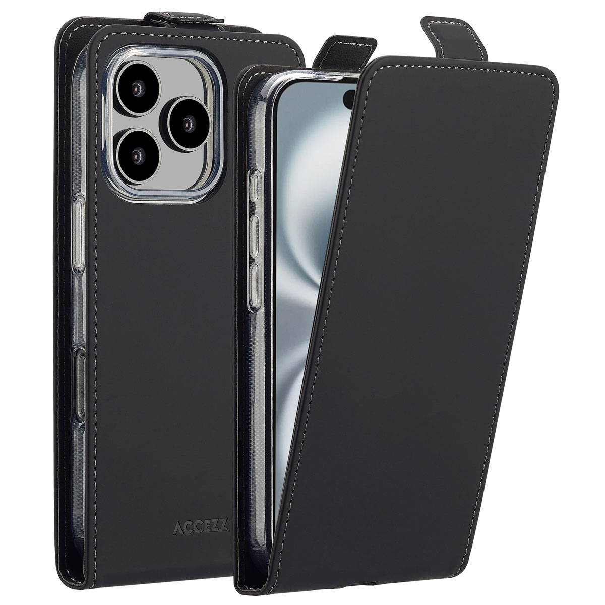 Accezz Flip Case für das Apple iPhone 16 Pro - Schwarz