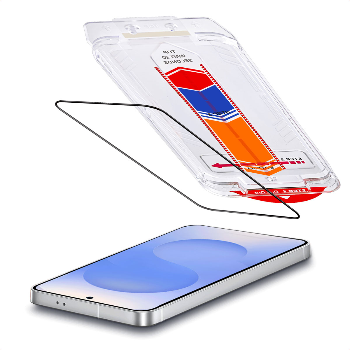 Accezz Gehärteter Glas-Schutz + Applikator für das Samsung Galaxy S25 / S24