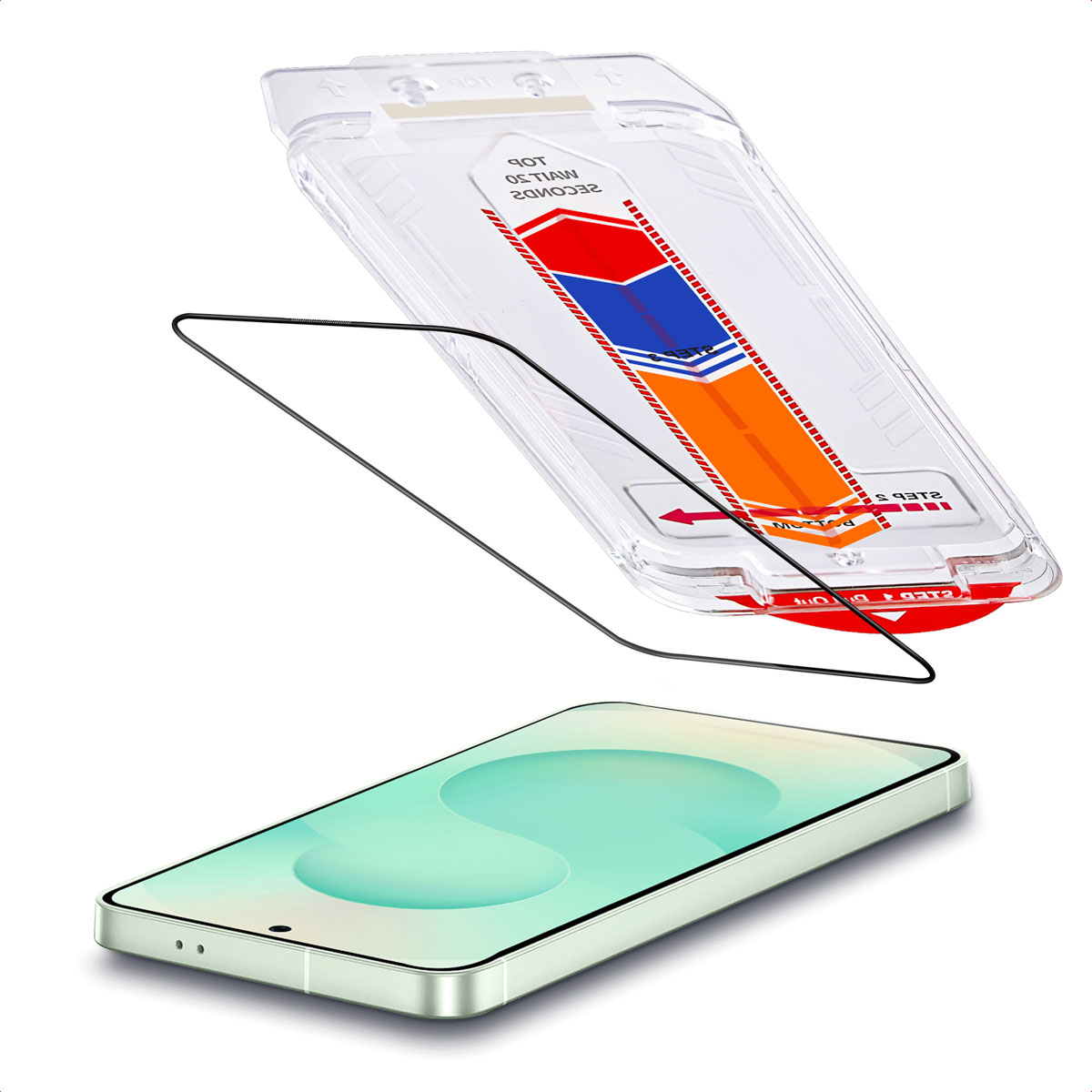 Accezz Gehärteter Glas-Schutz + Applikator für das Samsung Galaxy S24 Plus / S25 Plus