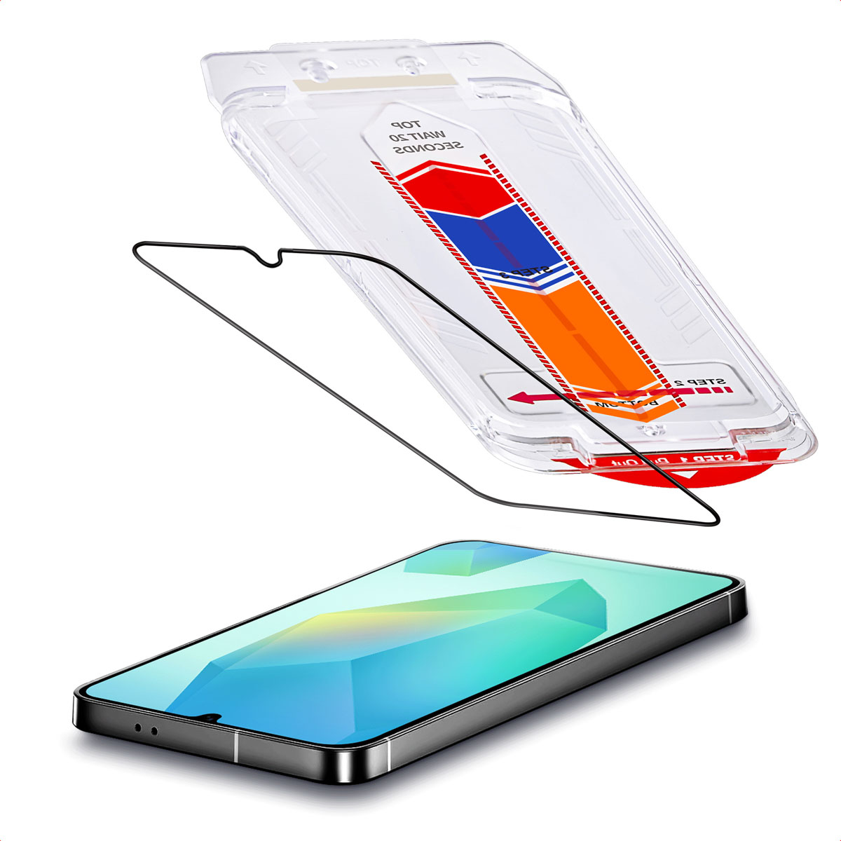 Accezz Gehärteter Glas-Schutz + Applikator für das Samsung Galaxy A16 (4G/5G) / A17 (4G/5G)