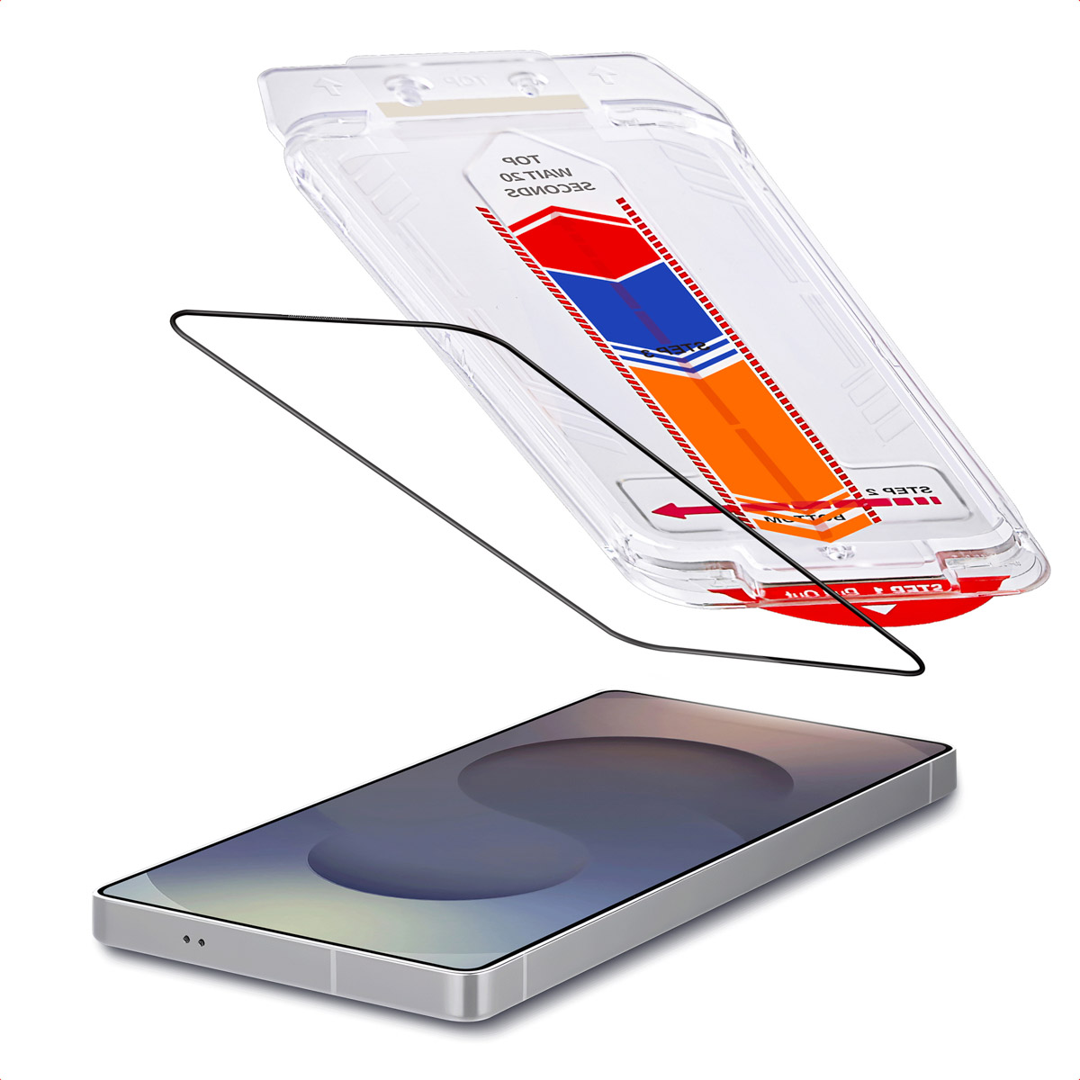 Accezz Gehärteter Glas-Schutz + Applikator für das Samsung Galaxy S25 Ultra