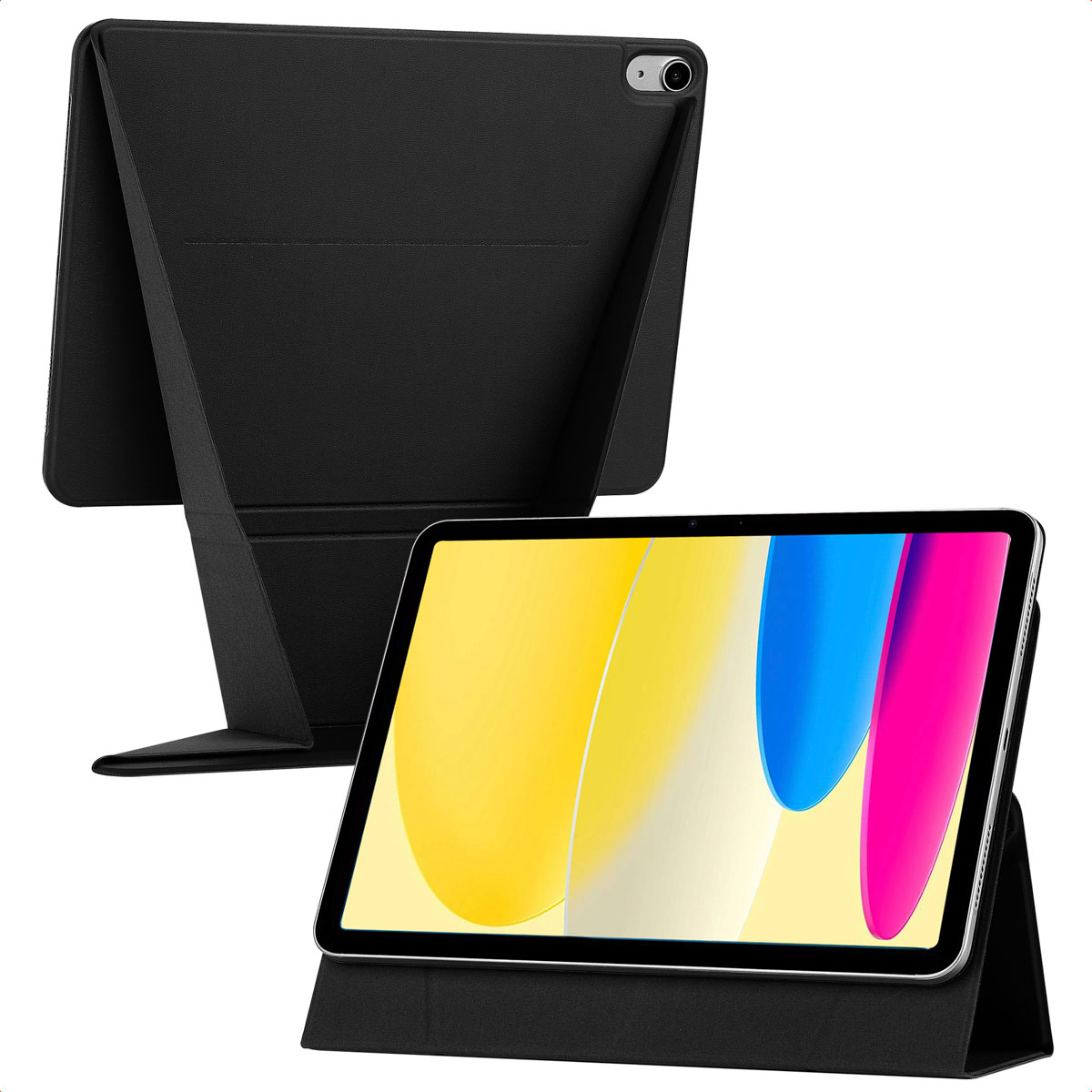 Accezz High Stand tablet case für das Apple iPad 11 (2025) 11 Zoll A16 / iPad 10 (2022) 10.9 Zoll - Schwarz