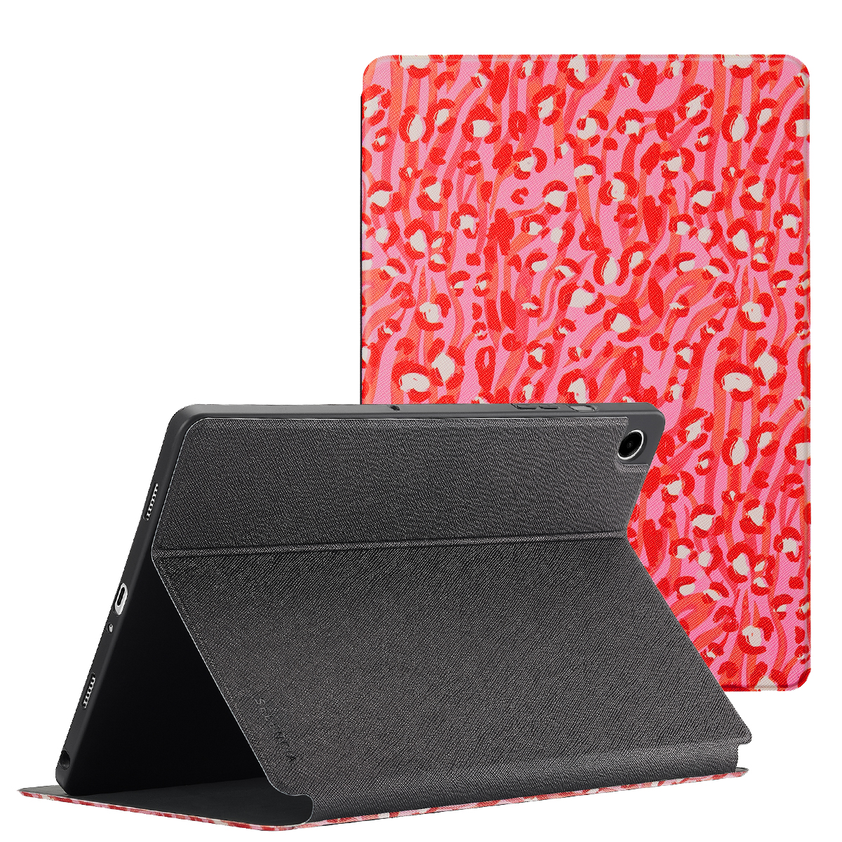 Selencia Vivid Klapphülle für das Samsung Galaxy Tab A9 Plus - Wild Spots Lipstick