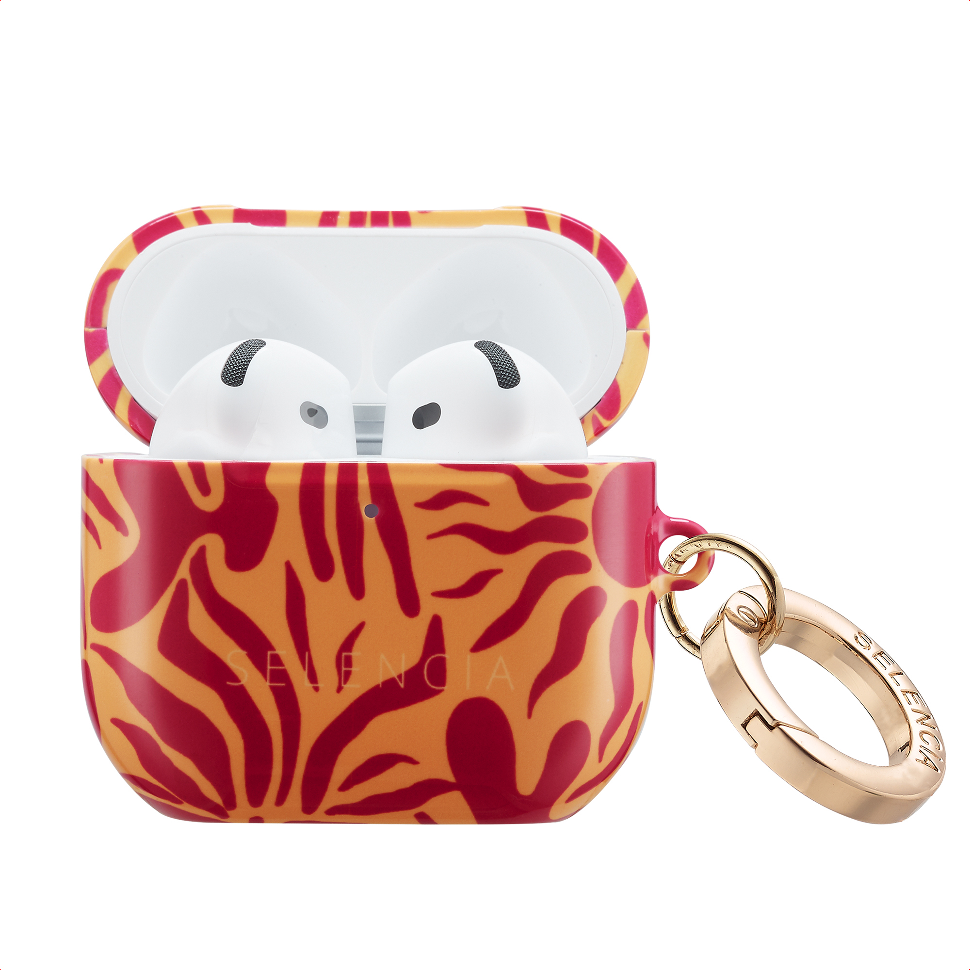 Selencia Vivid Case für das Apple AirPods 5 / 4 - Tropical Vibes Apricot