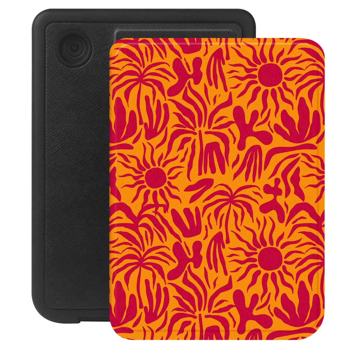 Selencia Vivid Klapphülle für das Kobo Clara Colour / Clara BW - Tropical Vibes Apricot