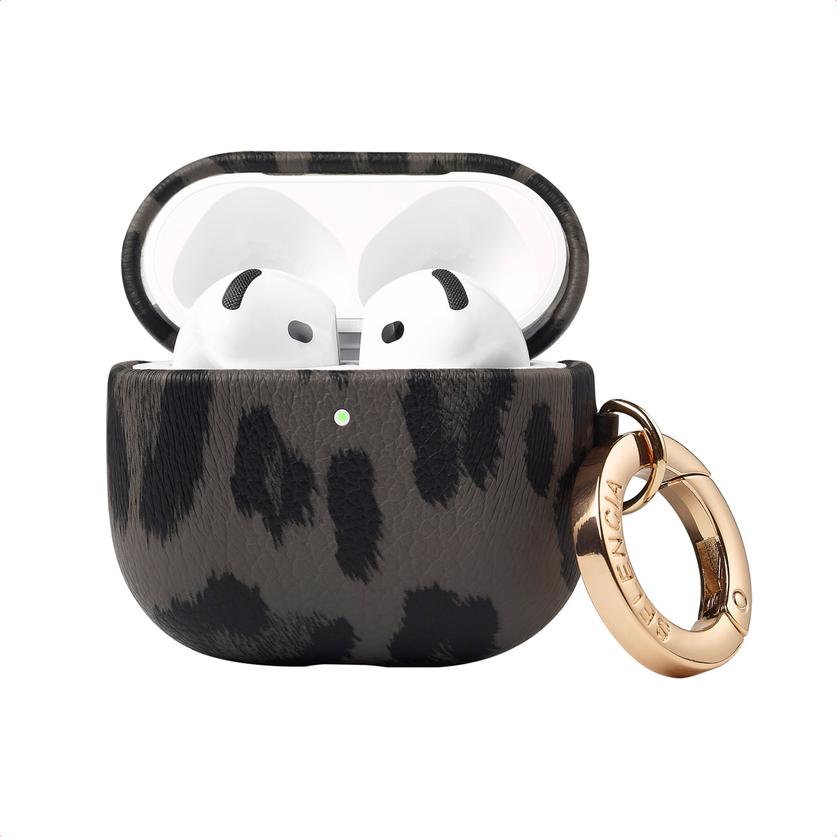 Selencia Sabi Hülle Panthermuster für das Apple AirPods 5 / 4 - Midnight Black