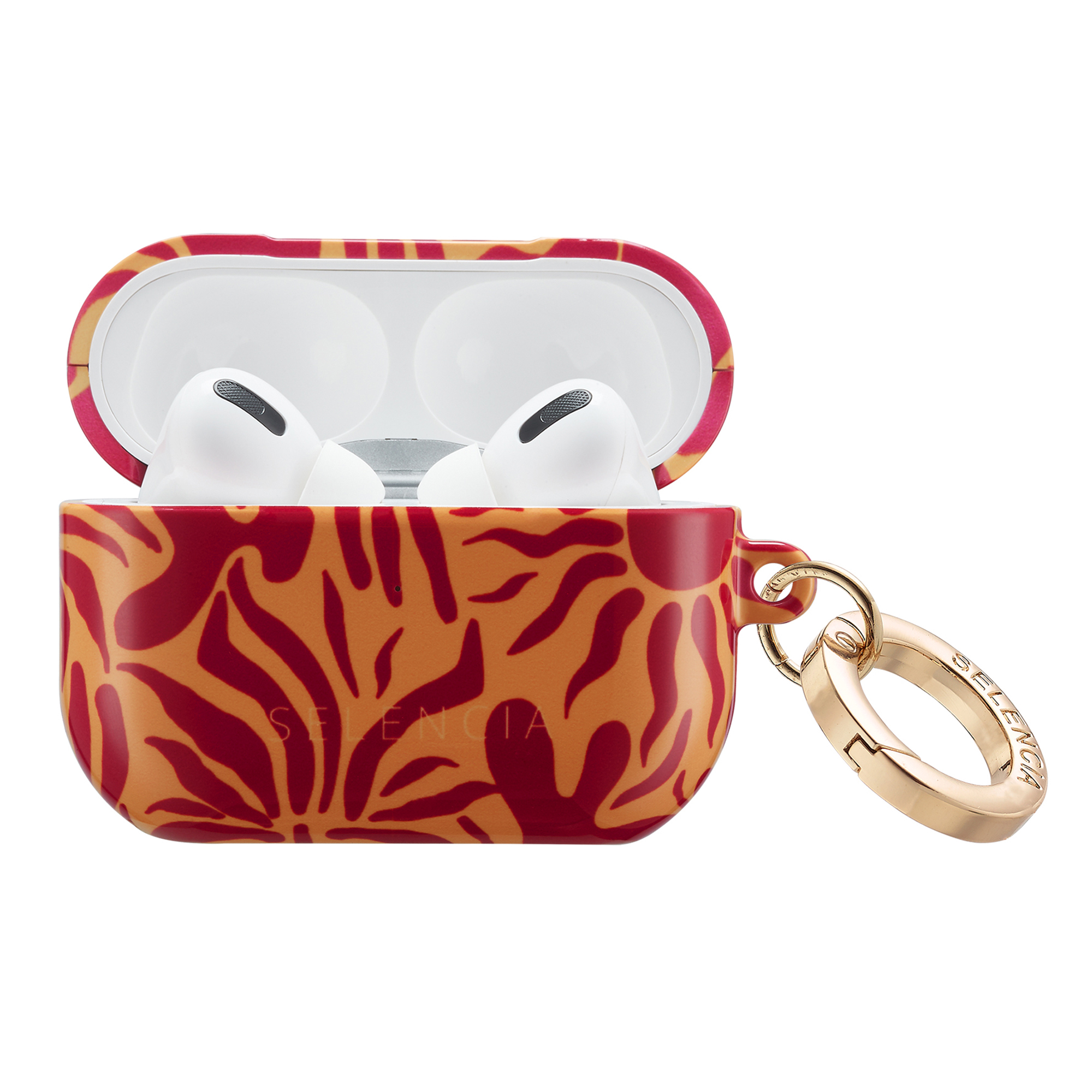 Selencia Vivid Case für das Apple Airpods Pro - Tropical Vibes Apricot