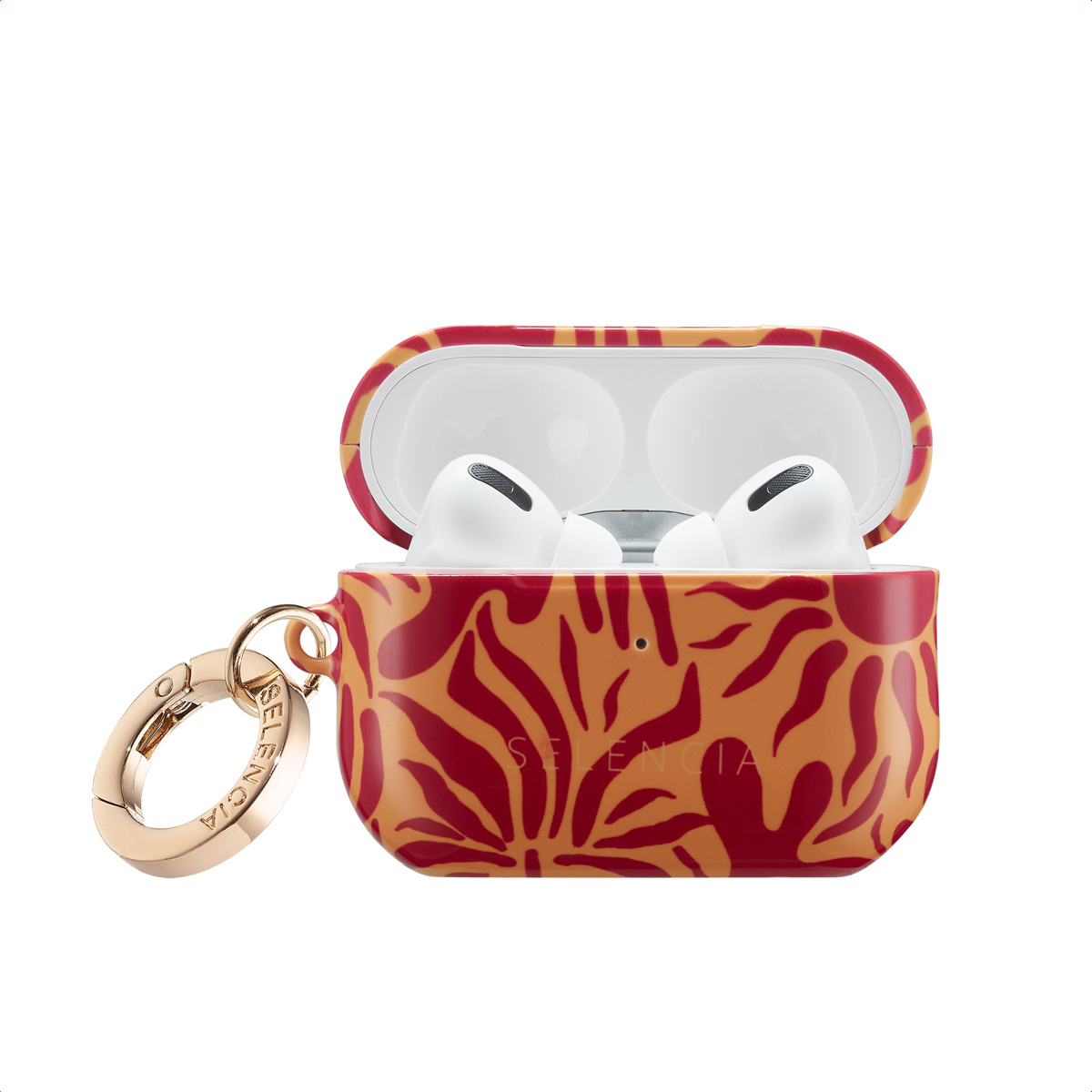 Selencia Vivid Case für das Apple AirPods Pro 2 - Tropical Vibes Apricot