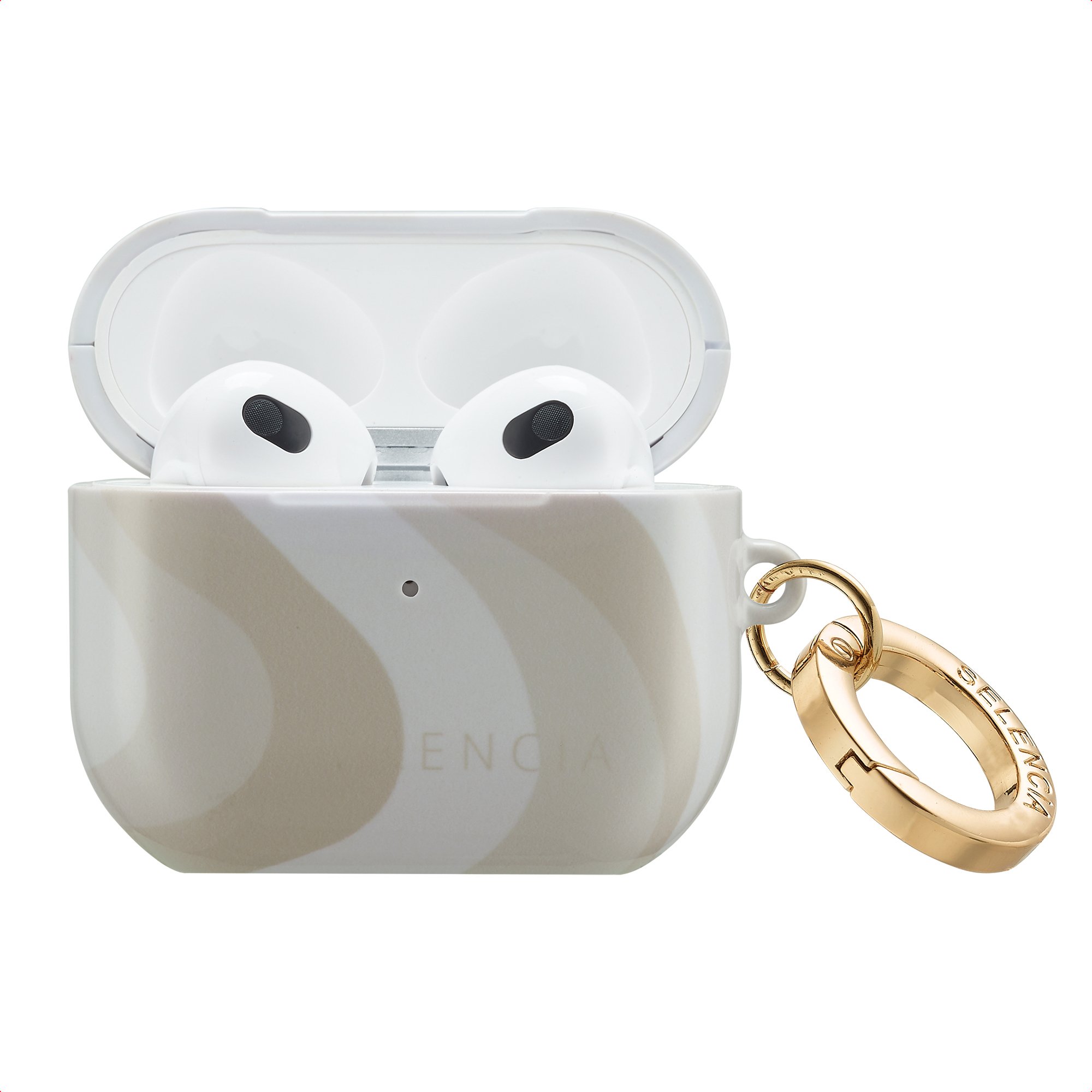 Selencia Vivid Case für das Apple Airpods 3 - Desert Waves Beige