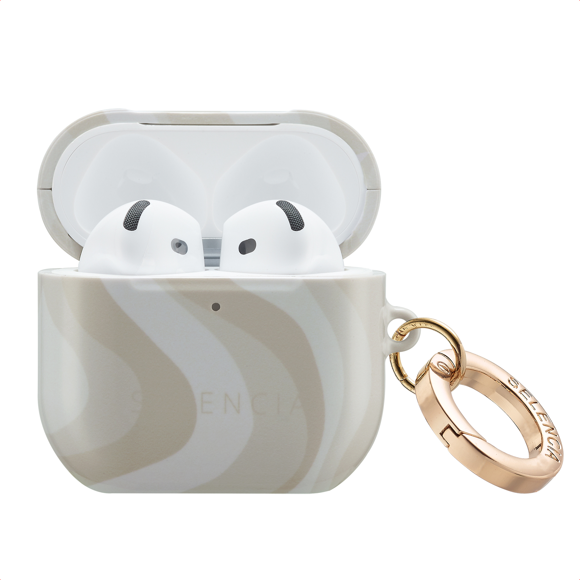 Selencia Vivid Case für das Apple AirPods 5 / 4 - Desert Waves Beige