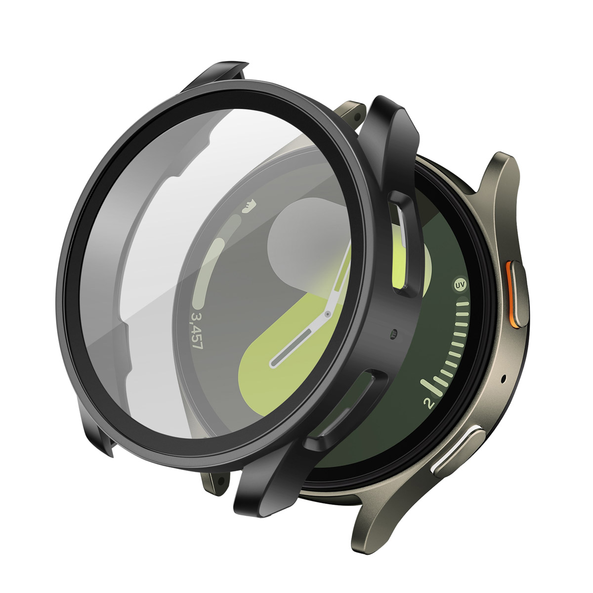 imoshion Full Cover Hard Case für das Samsung Galaxy Watch 7 - 44 mm - Schwarz
