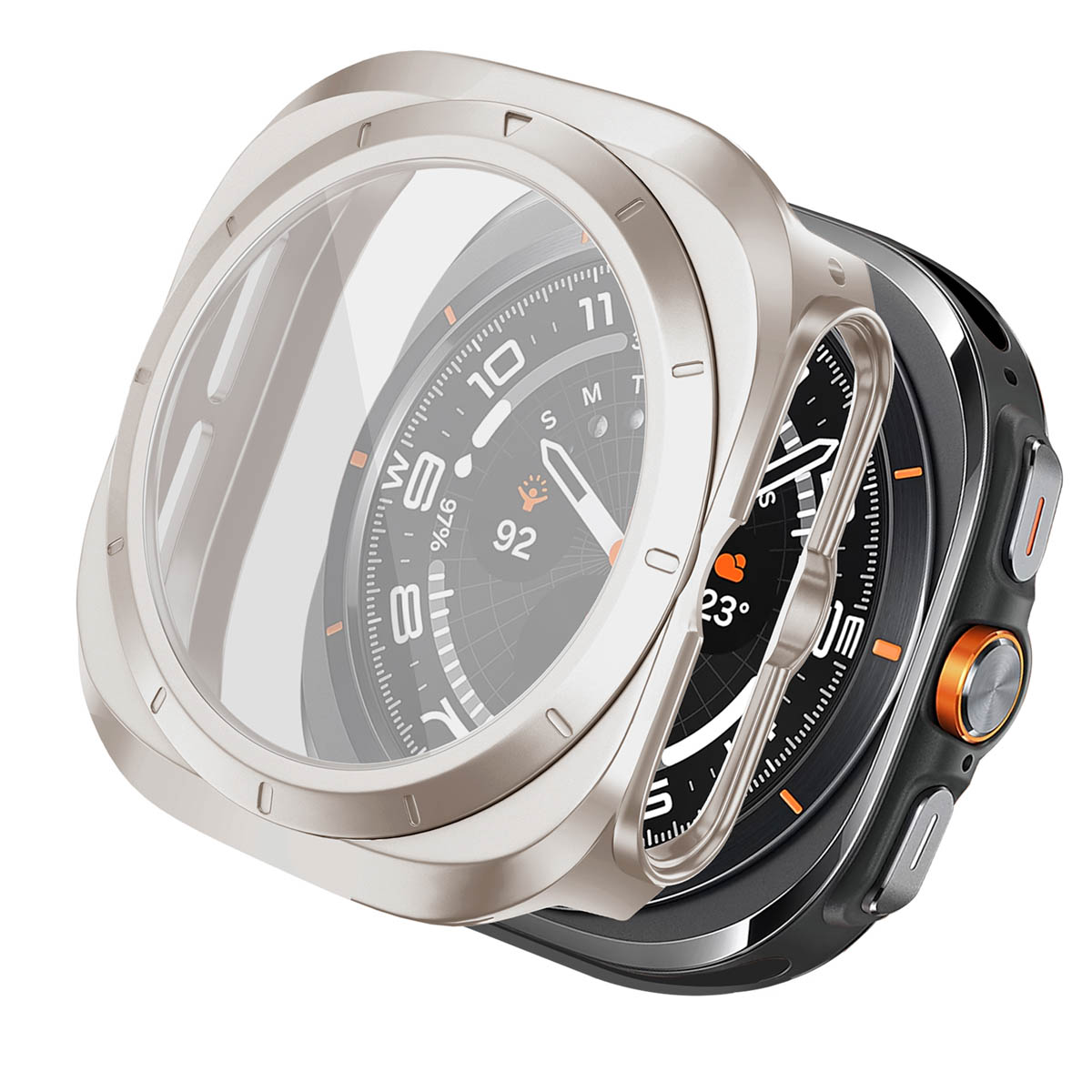 imoshion Full Cover Hard Case für das Samsung Galaxy Watch Ultra (2024/2025) - Starlight