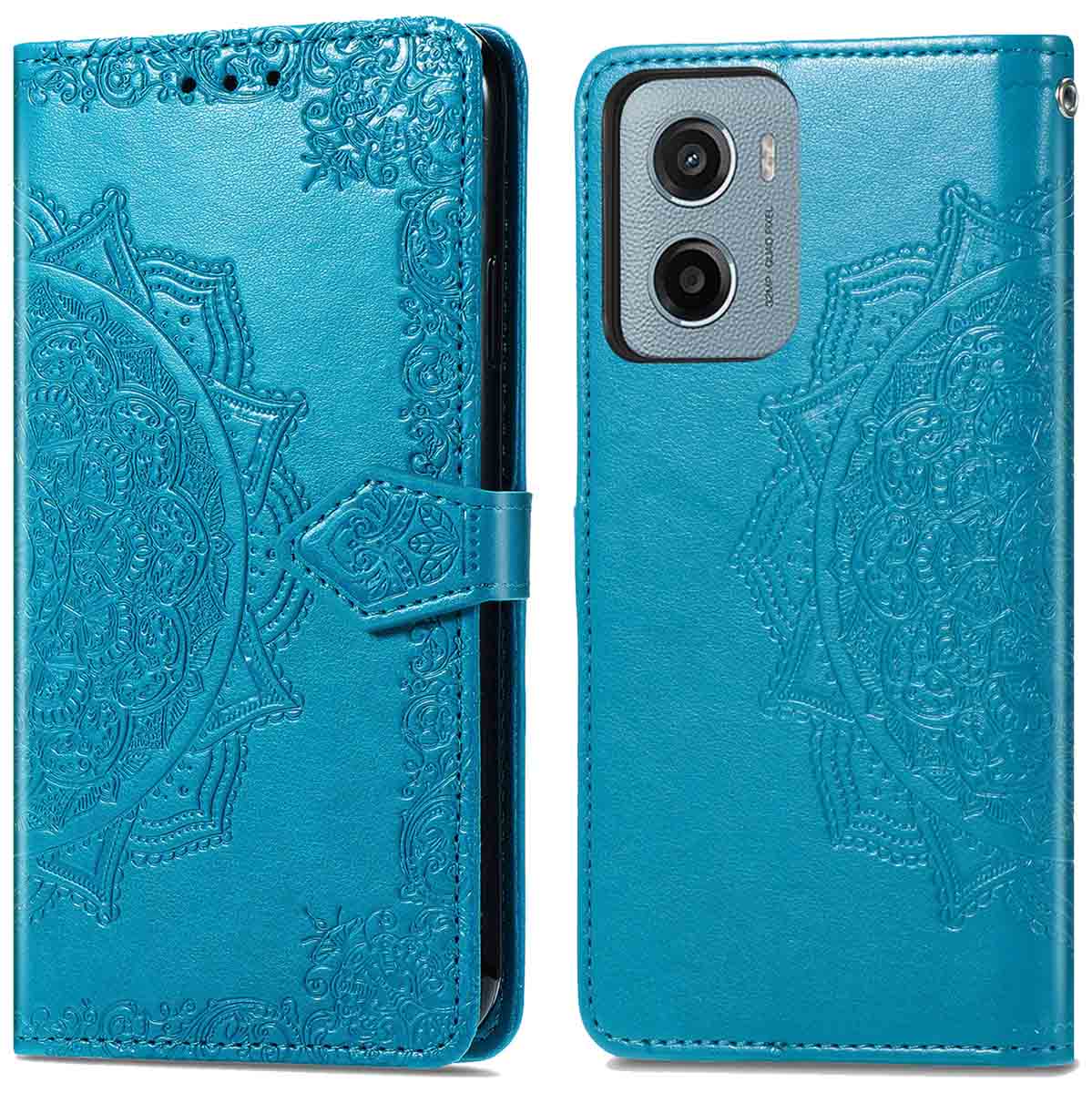 imoshion Mandala Klapphülle für das Motorola Moto G05 / E15 - Türkis