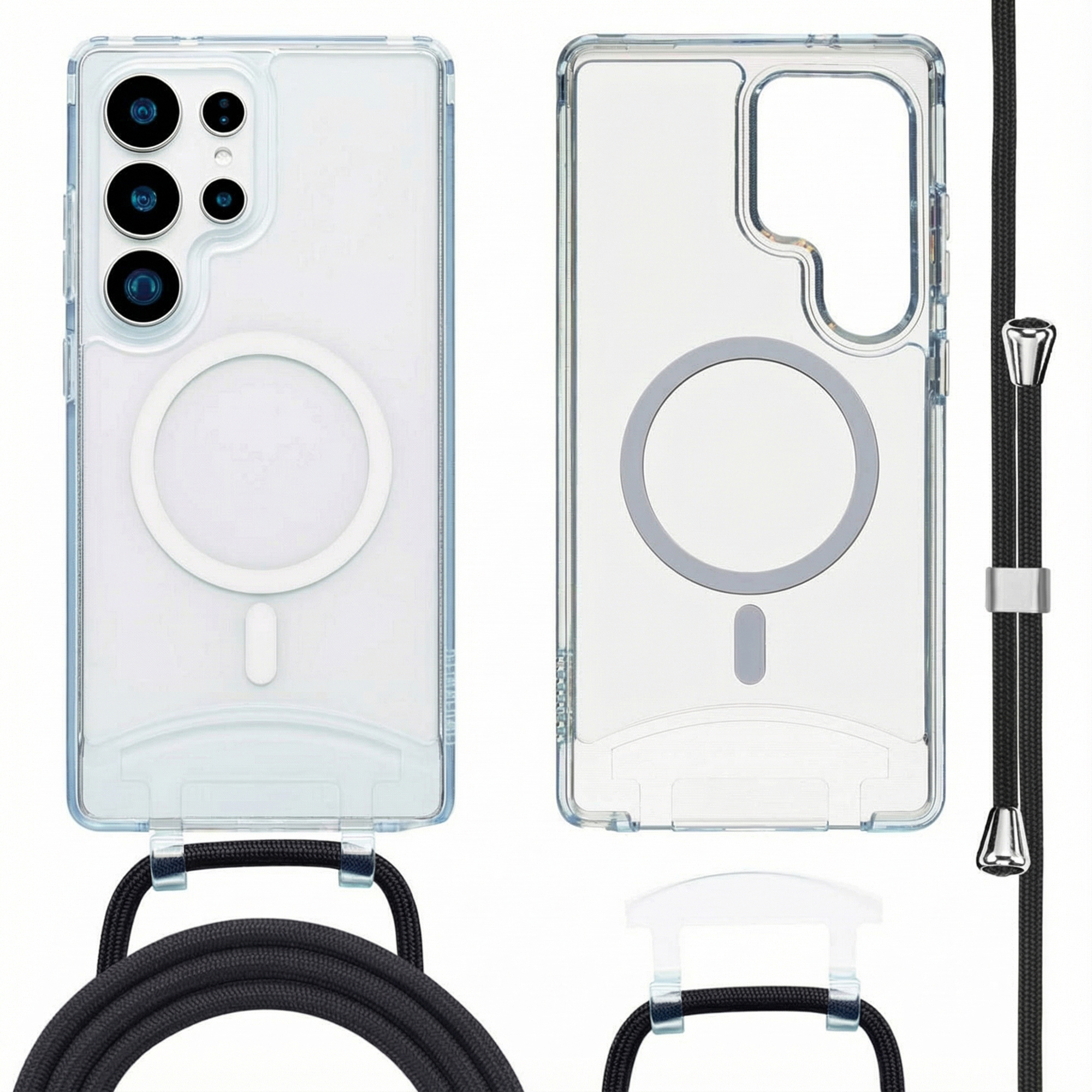 imoshion MagSafe Hülle mit abnehmbarem Band für das Samsung Galaxy S24 Ultra / S25 Ultra - Transparent