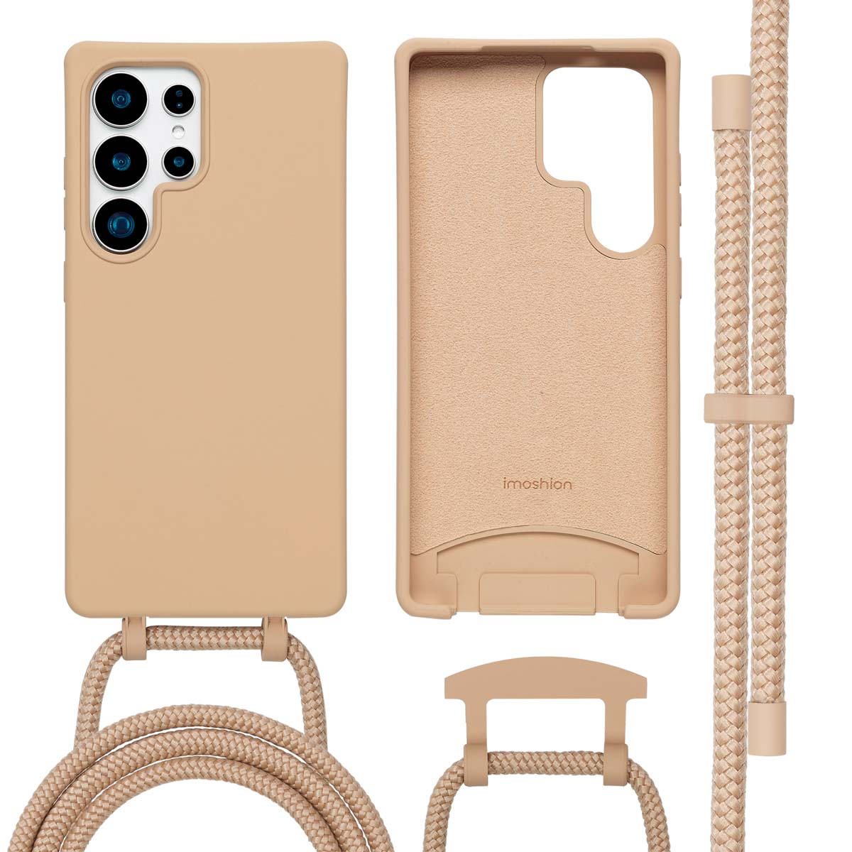 imoshion Color Backcover mit abnehmbarem Handykette und MagSafe für das Samsung Galaxy S25 Ultra - Beige