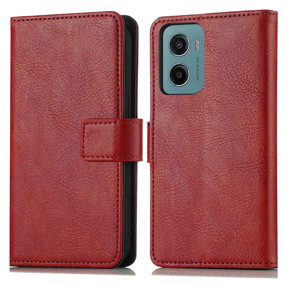 imoshion Luxuriöse Klapphülle für das Motorola Moto G05 / E15 - Rot